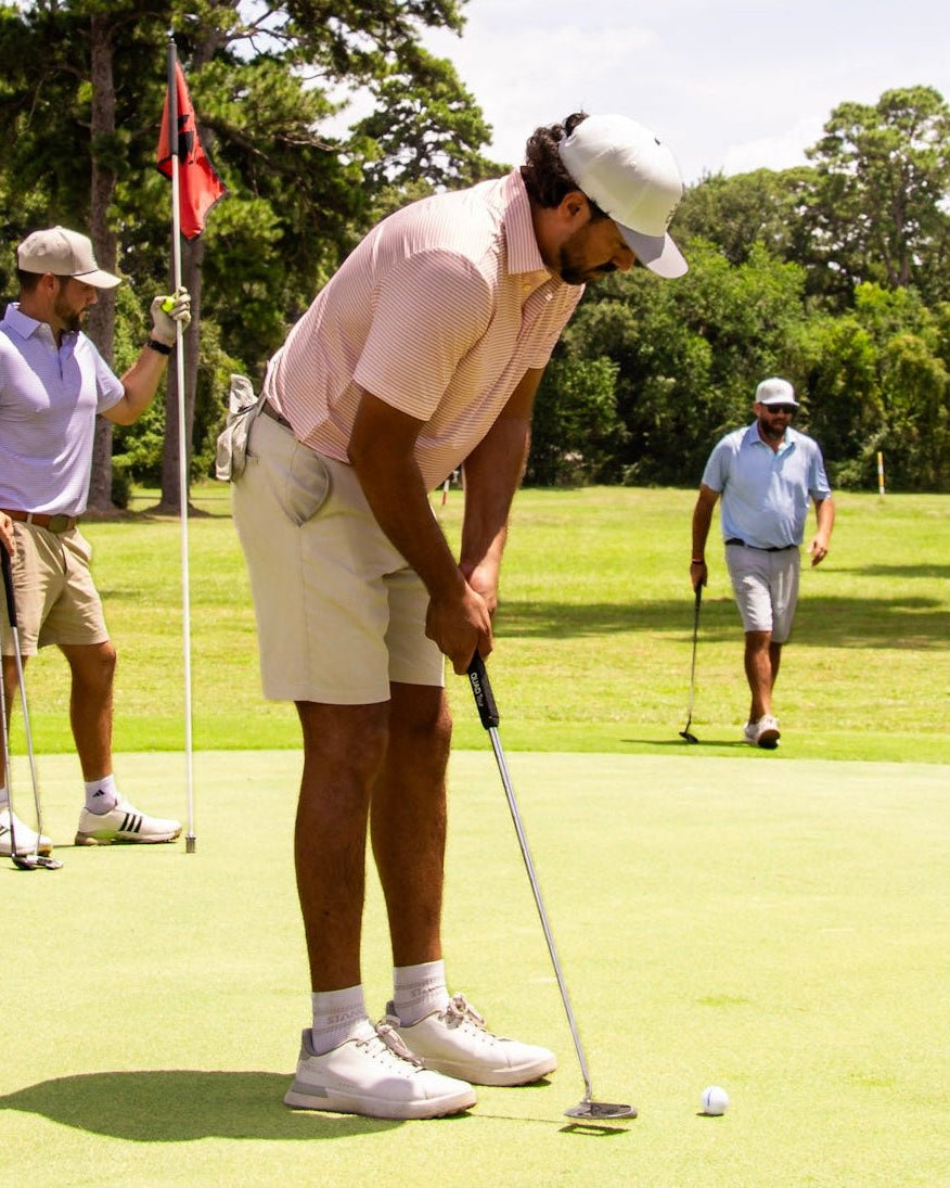Gray & White Jack Hat | Jack Golf Apparel