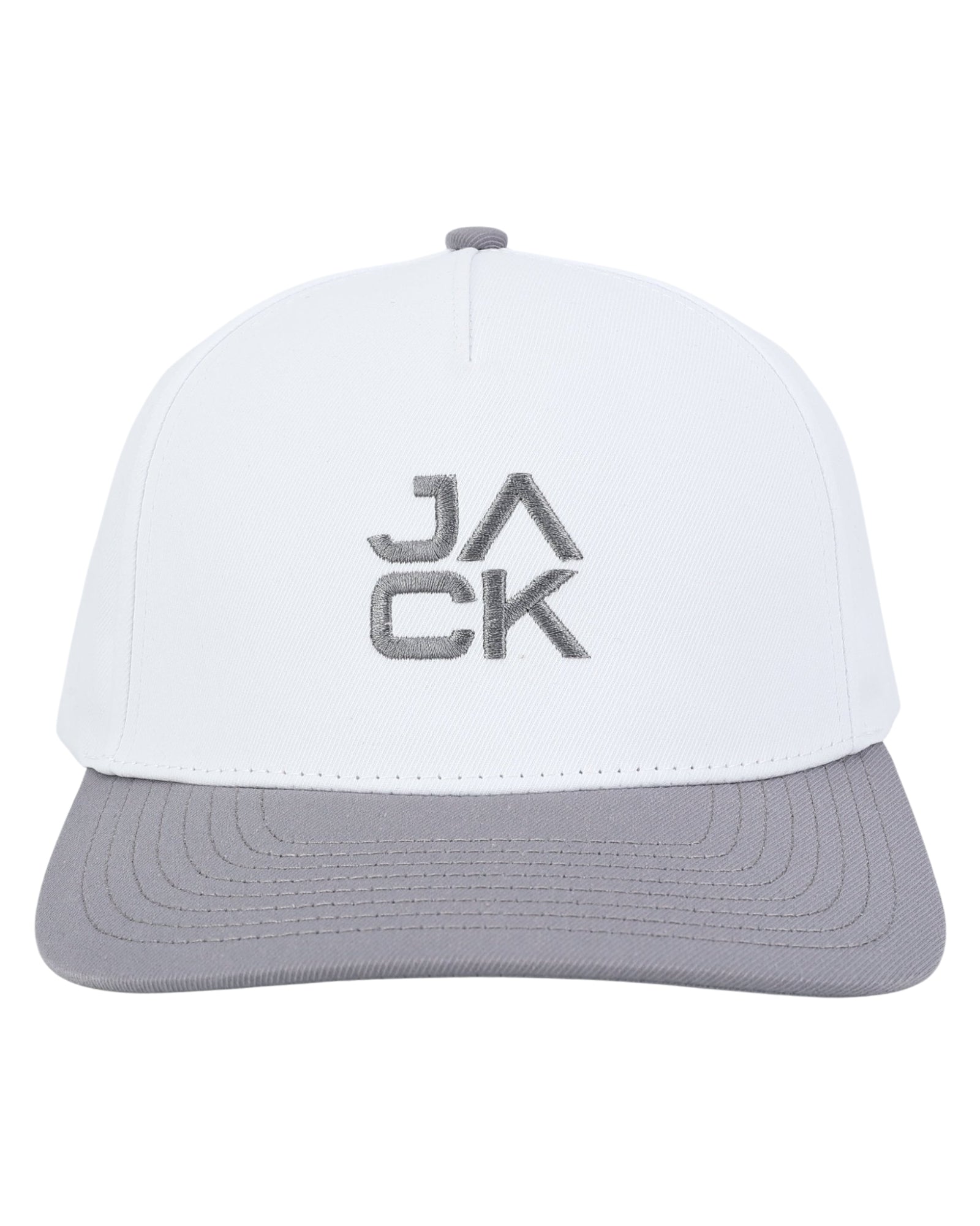 Gray & White Jack Hat | Jack Golf Apparel