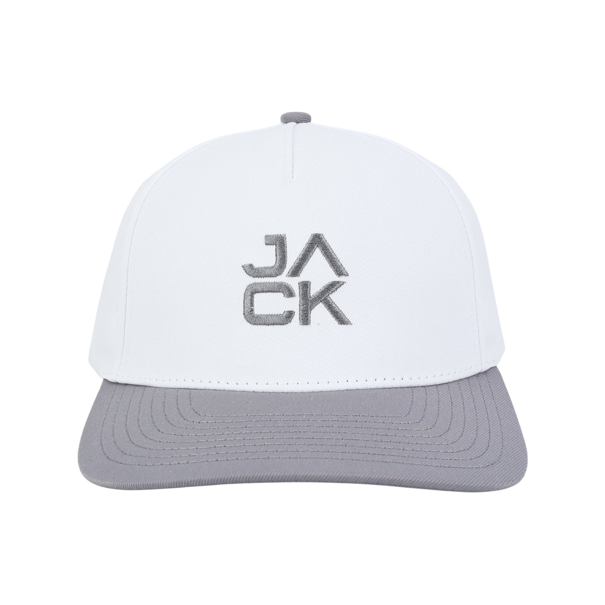 Gray & White Jack Hat | Jack Golf Apparel