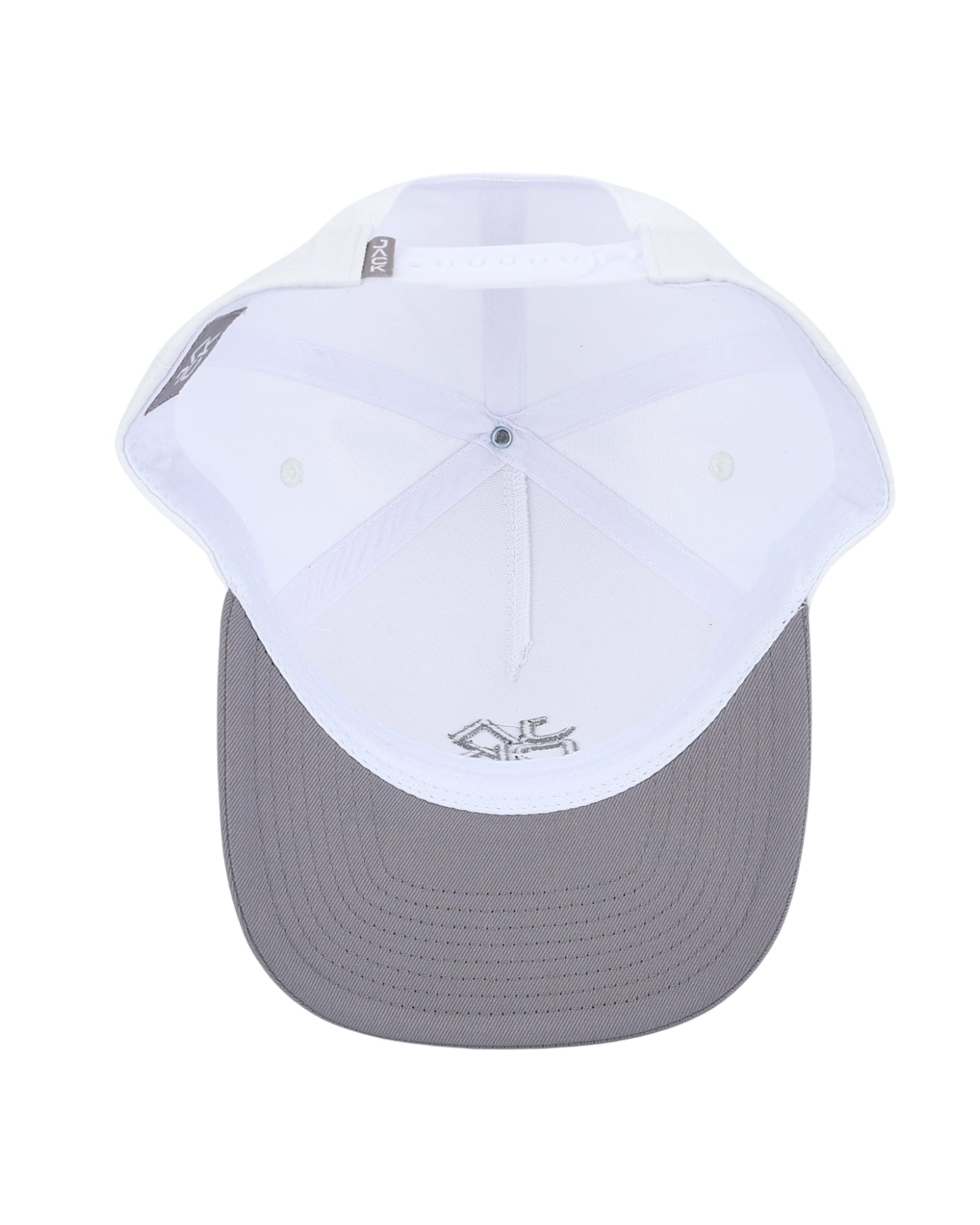 Gray & White Jack Hat | Jack Golf Apparel