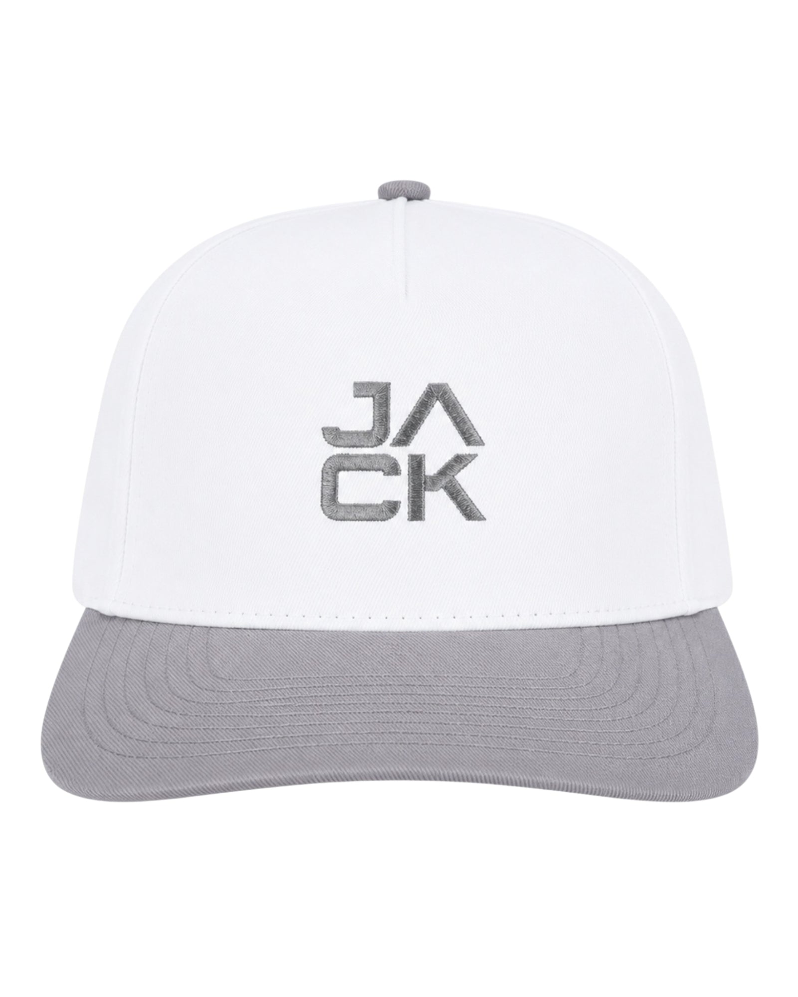 Gray & White Jack Hat | Jack Golf Apparel