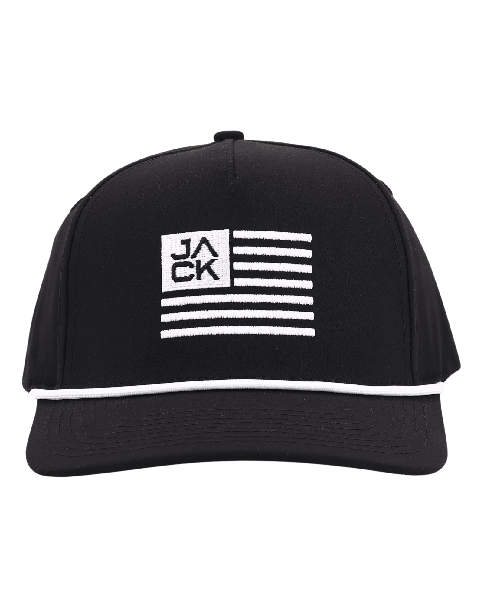 Jack Flag Black & White Hat | Jack Golf Apparel