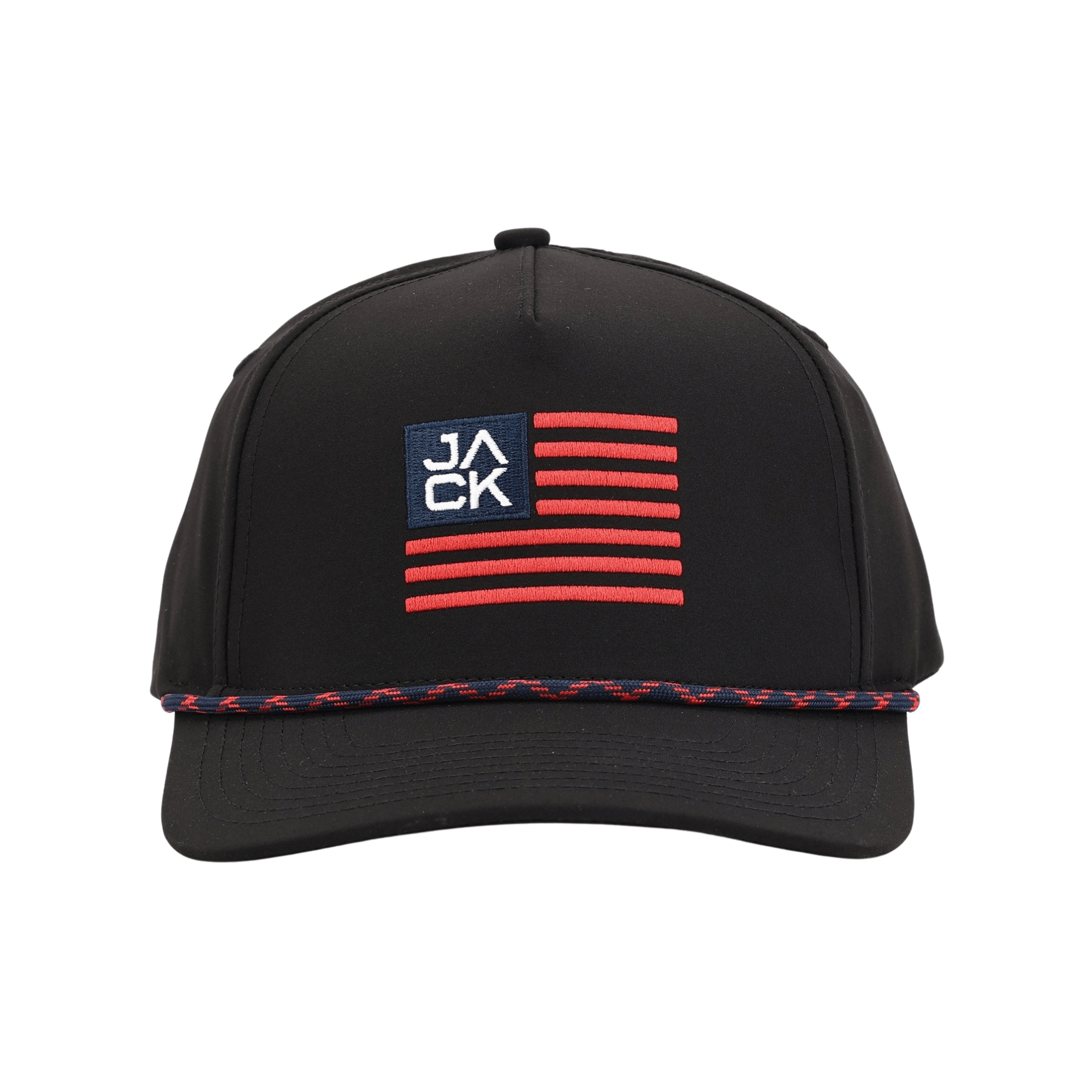 Jack Flag Black Hat | Jack Golf Apparel