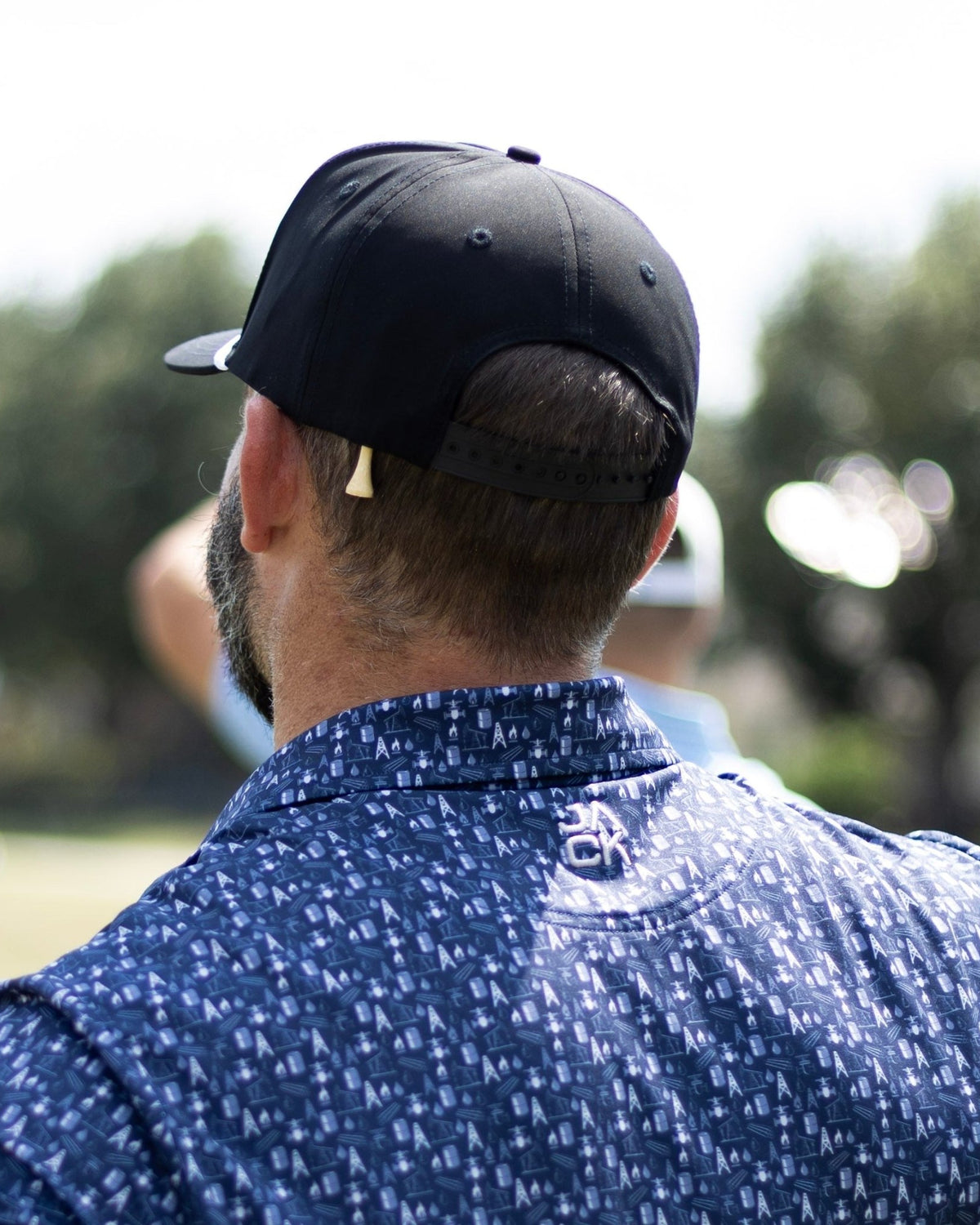Jack Flag Black & White Hat | Jack Golf Apparel