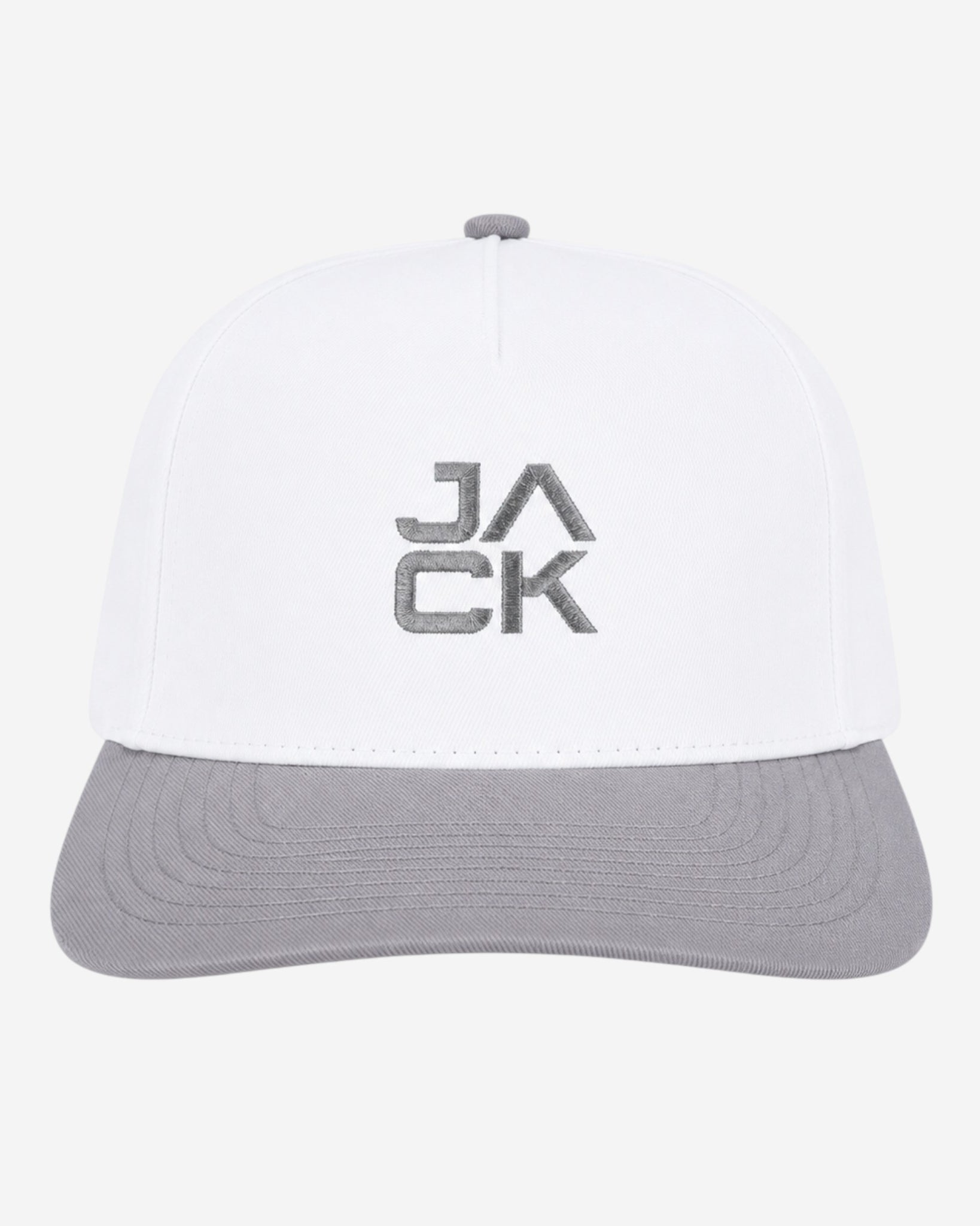 Gray & White Jack Hat | Jack Golf Apparel