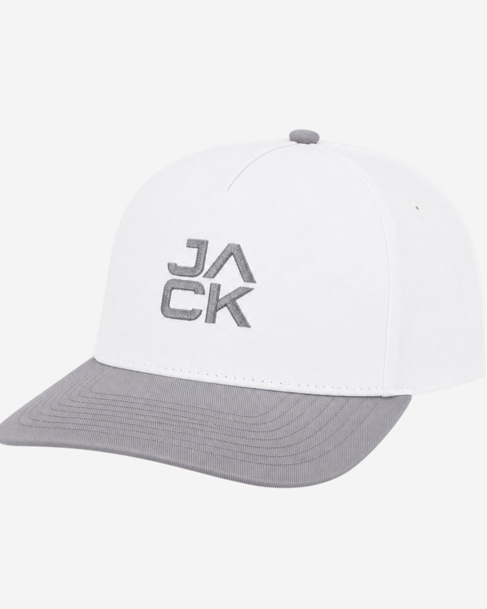 Gray & White Jack Hat | Jack Golf Apparel