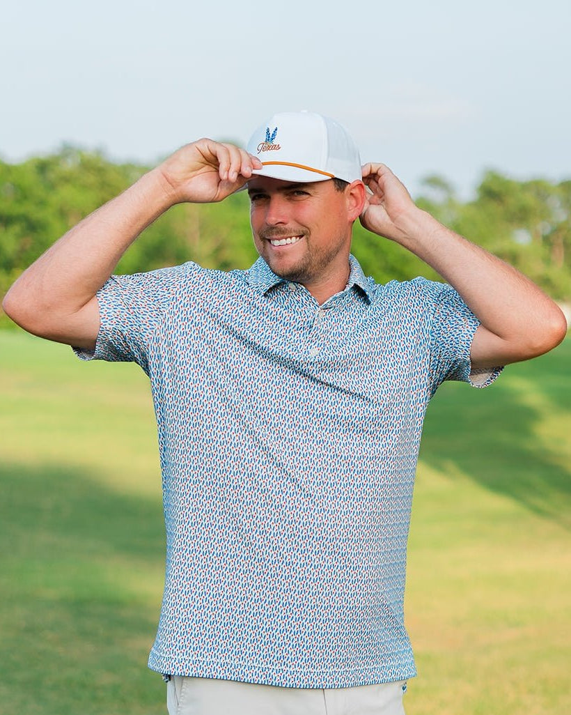 Texas Bluebonnet Rope Hat "Orange" | Jack Golf Apparel