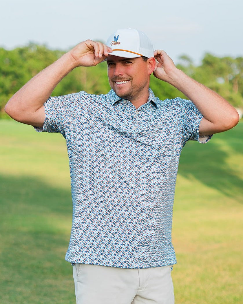 Texas Bluebonnet Rope Hat "Orange" | Jack Golf Apparel