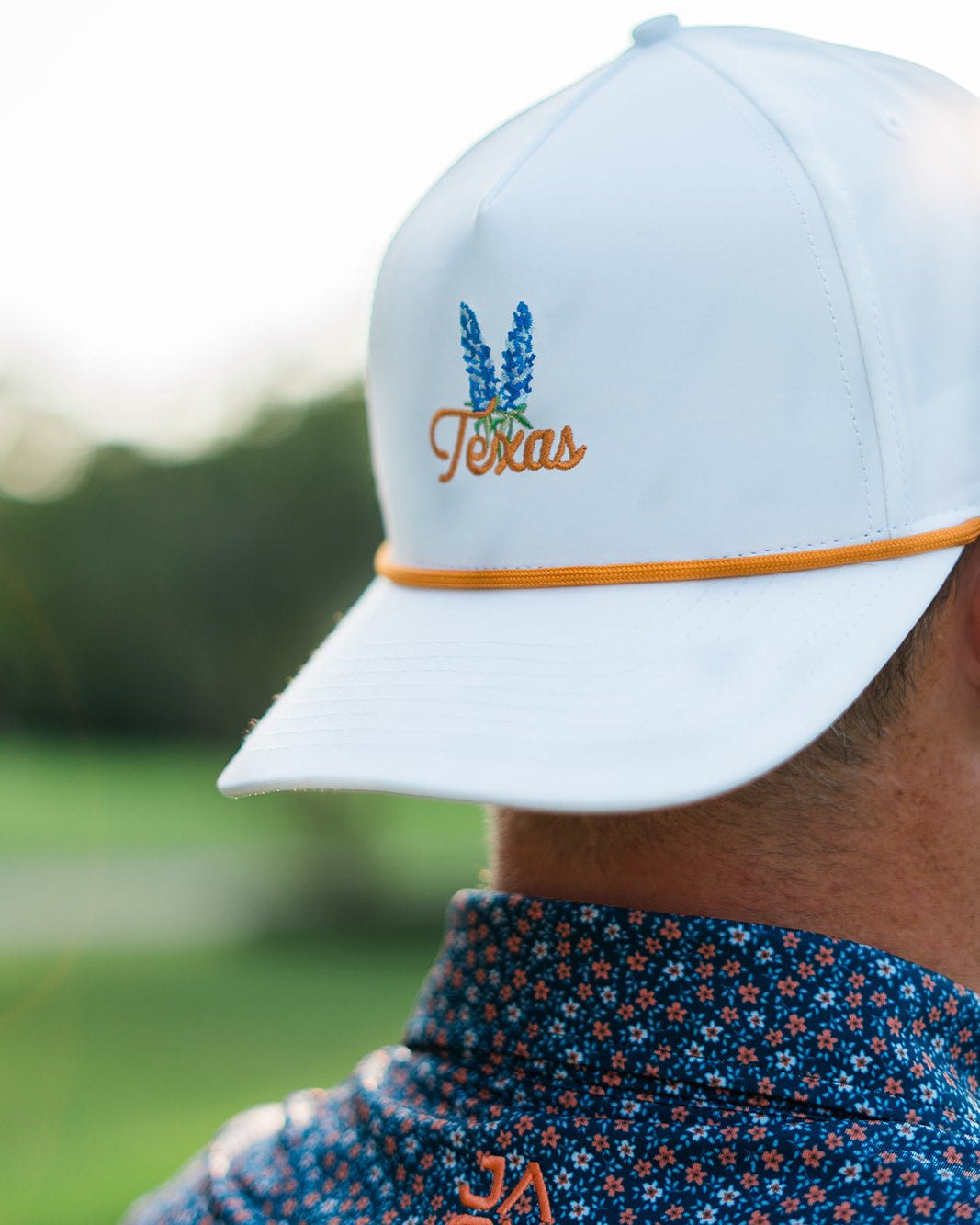 Texas Bluebonnet Rope Hat "Orange" | Jack Golf Apparel