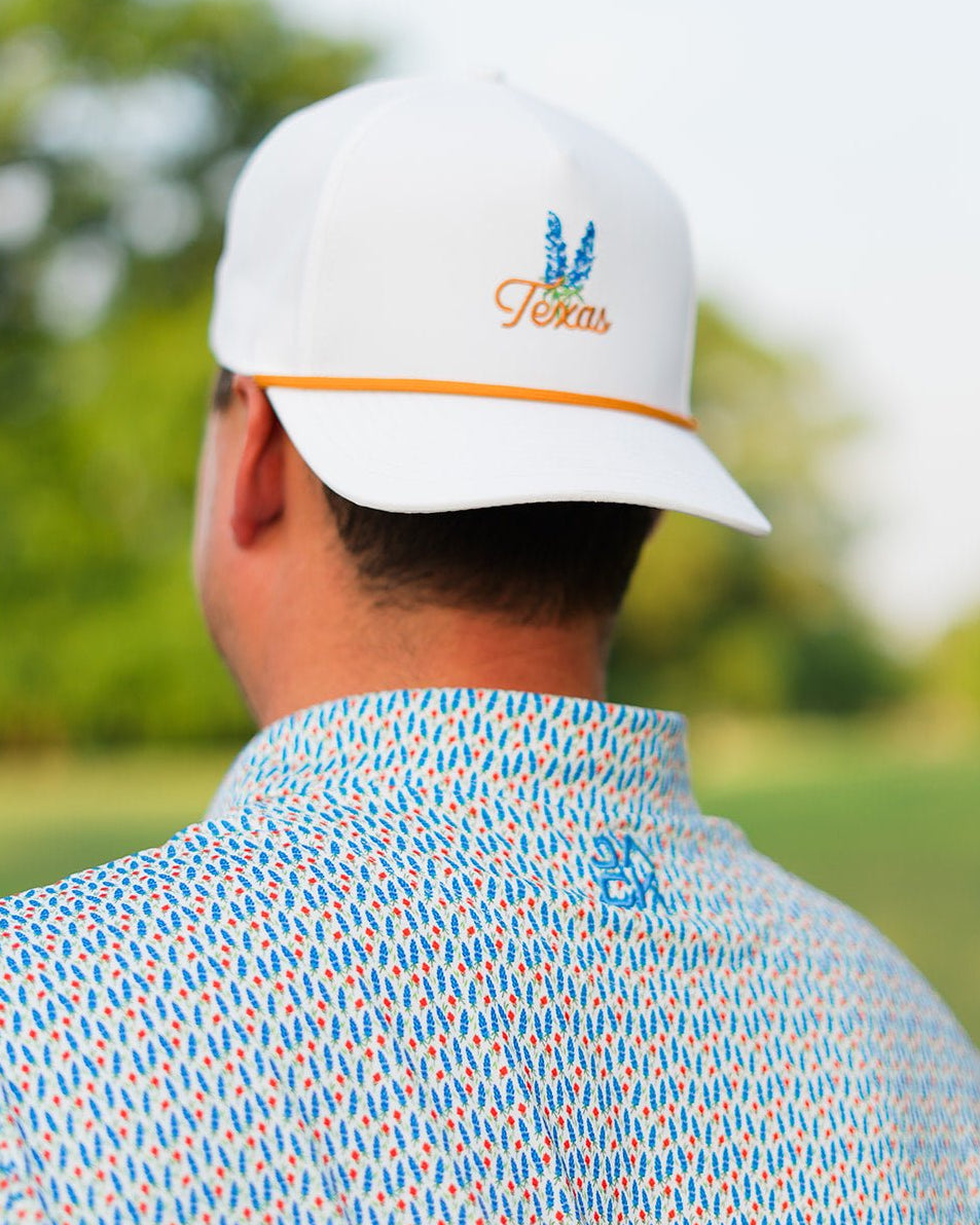 Texas Bluebonnet Rope Hat "Orange" | Jack Golf Apparel
