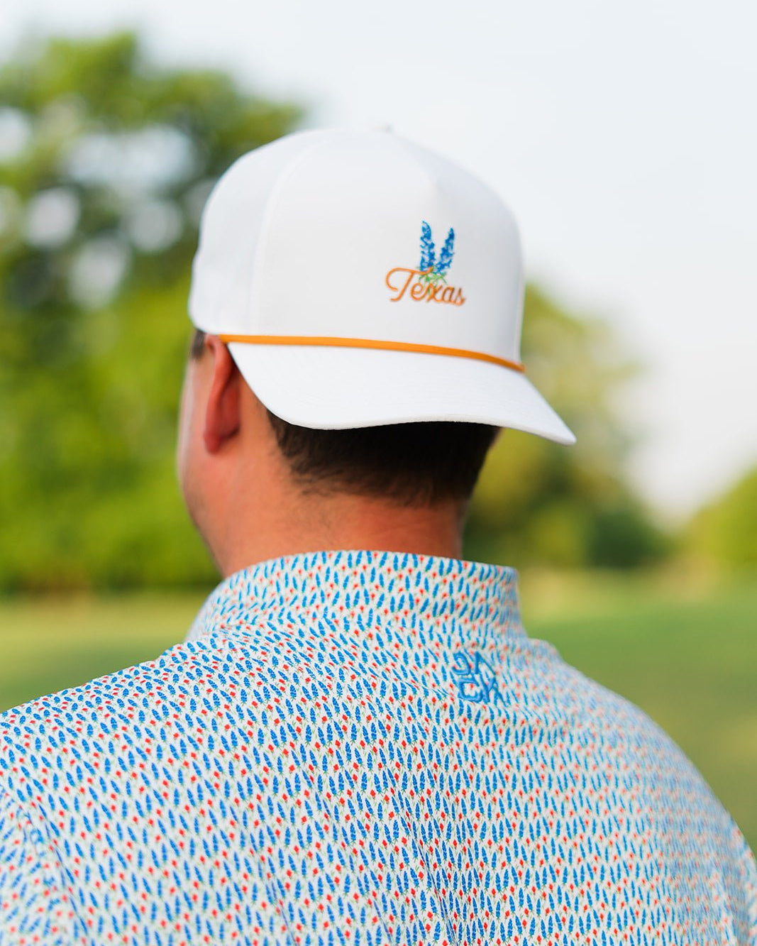 Texas Bluebonnet Rope Hat "Orange" | Jack Golf Apparel