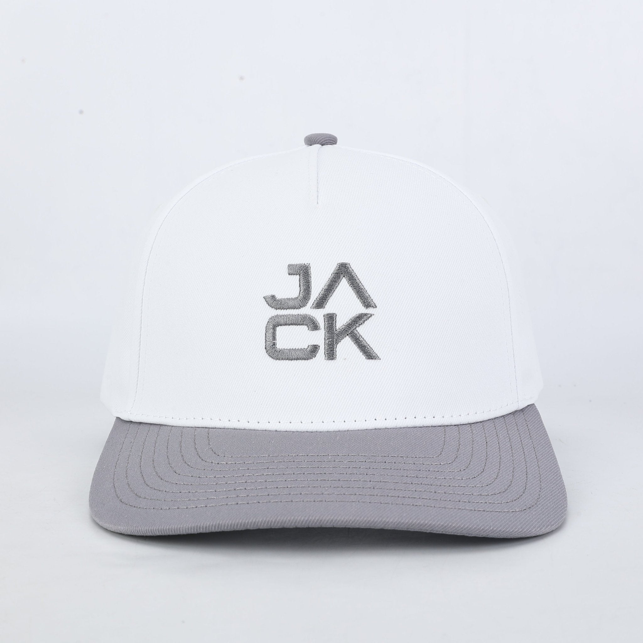 Gray & White Jack Hat | Jack Golf Apparel