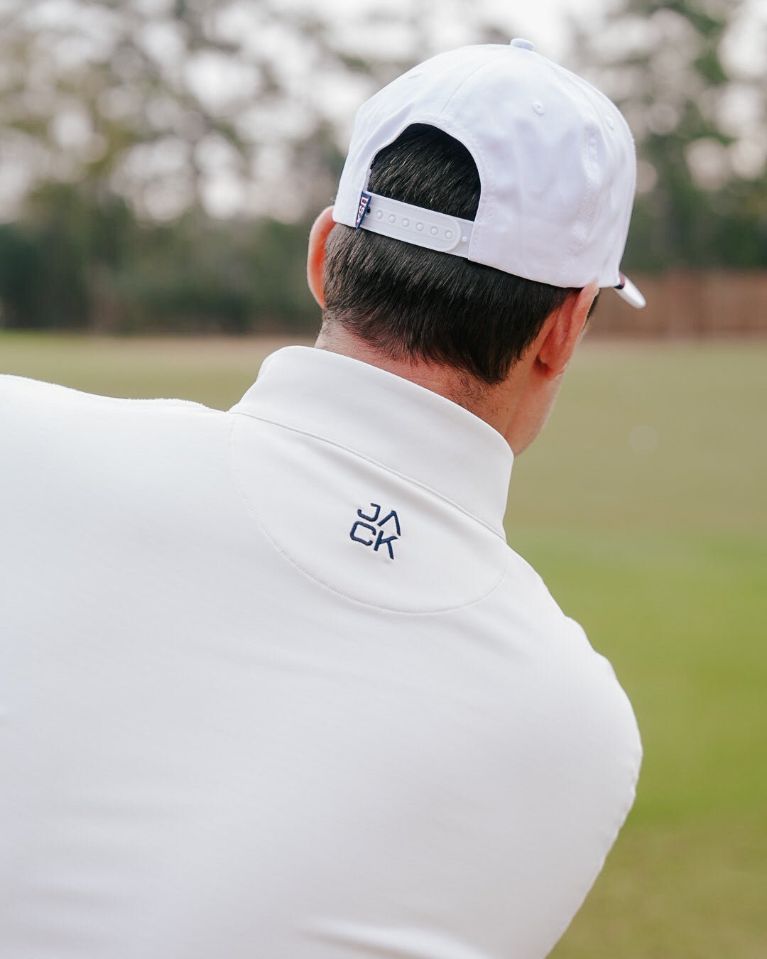Glacier White Golf Quarter Zip | Jack Golf Apparel
