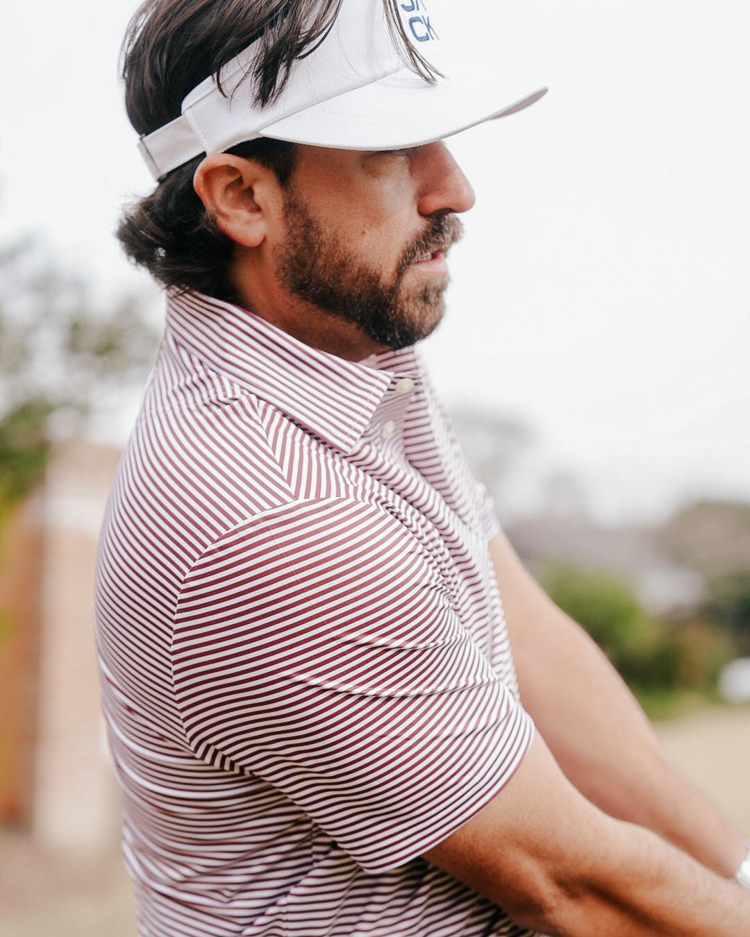 Maroon Stripes | Jack Golf Apparel