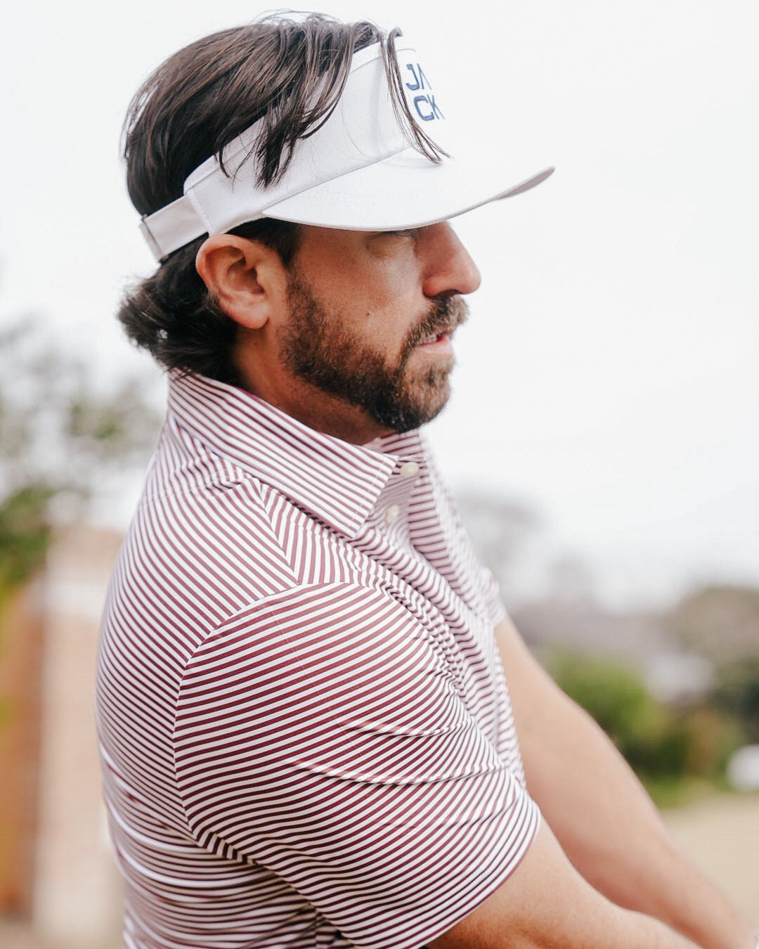 Maroon Stripes | Jack Golf Apparel