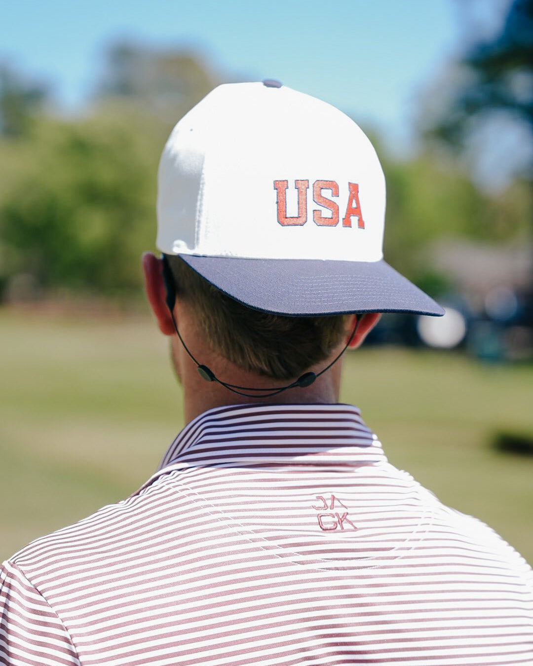 Maroon Stripes | Jack Golf Apparel