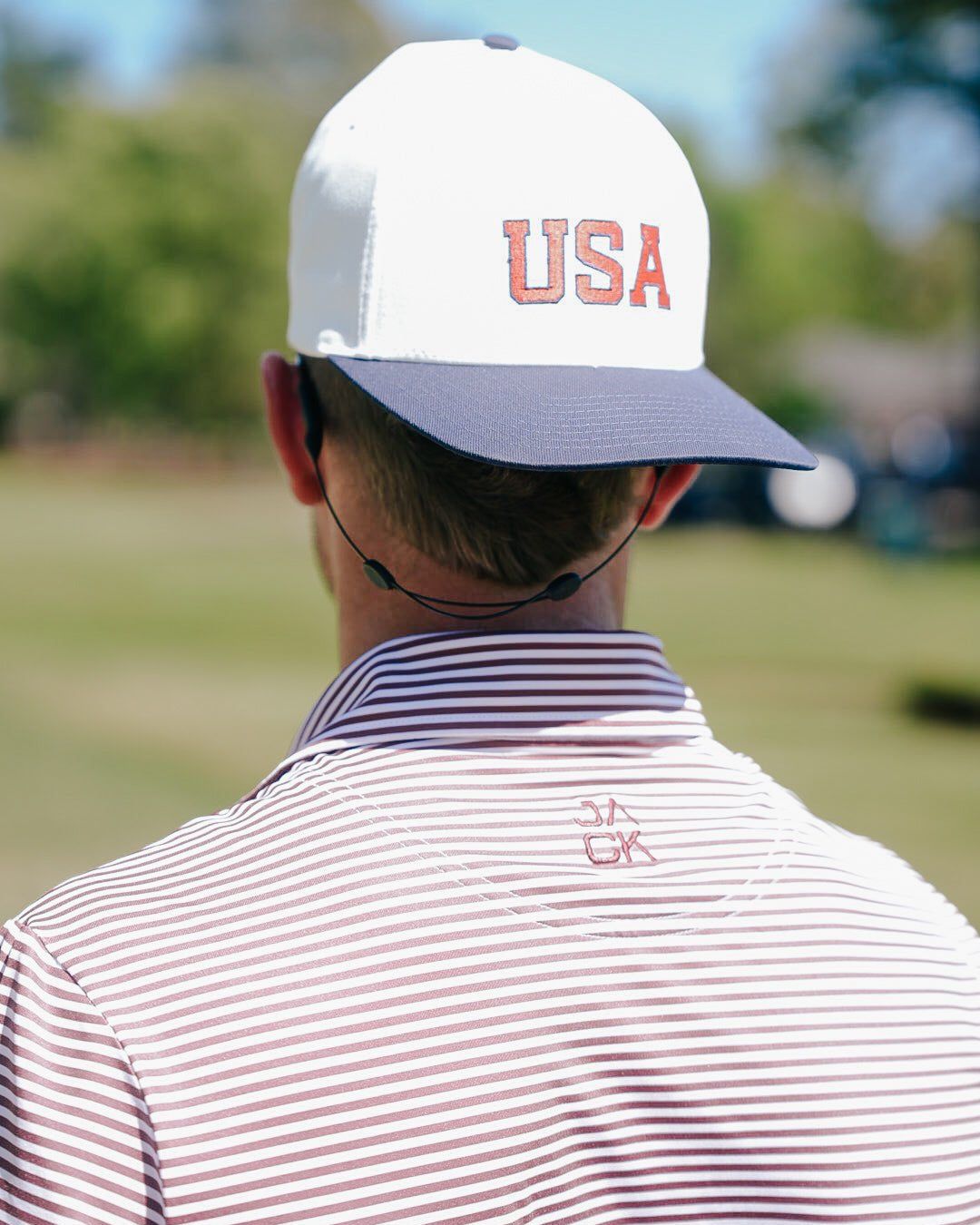 Maroon Stripes | Jack Golf Apparel