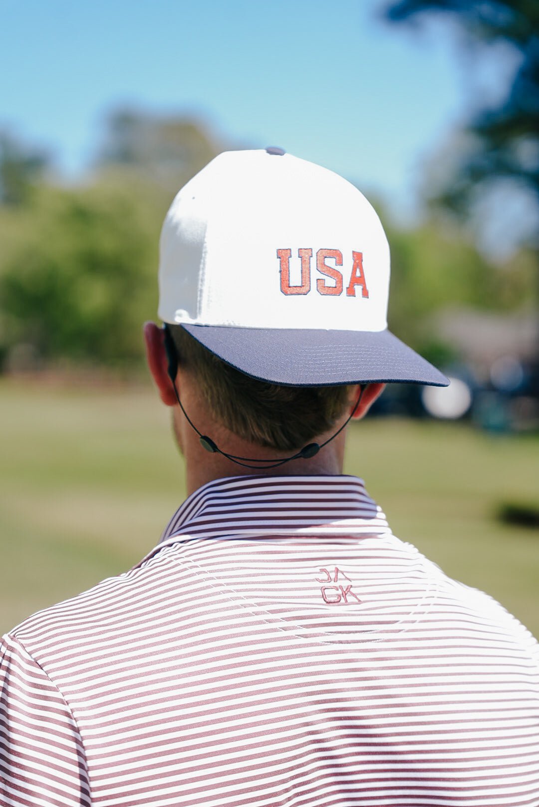 Maroon Stripes | Jack Golf Apparel