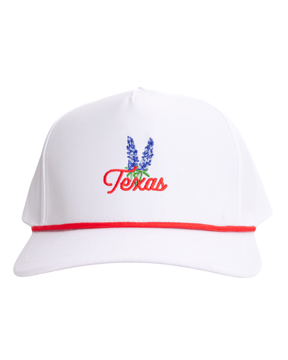 Texas Bluebonnet Rope Hat "Red" | Jack Golf Apparel