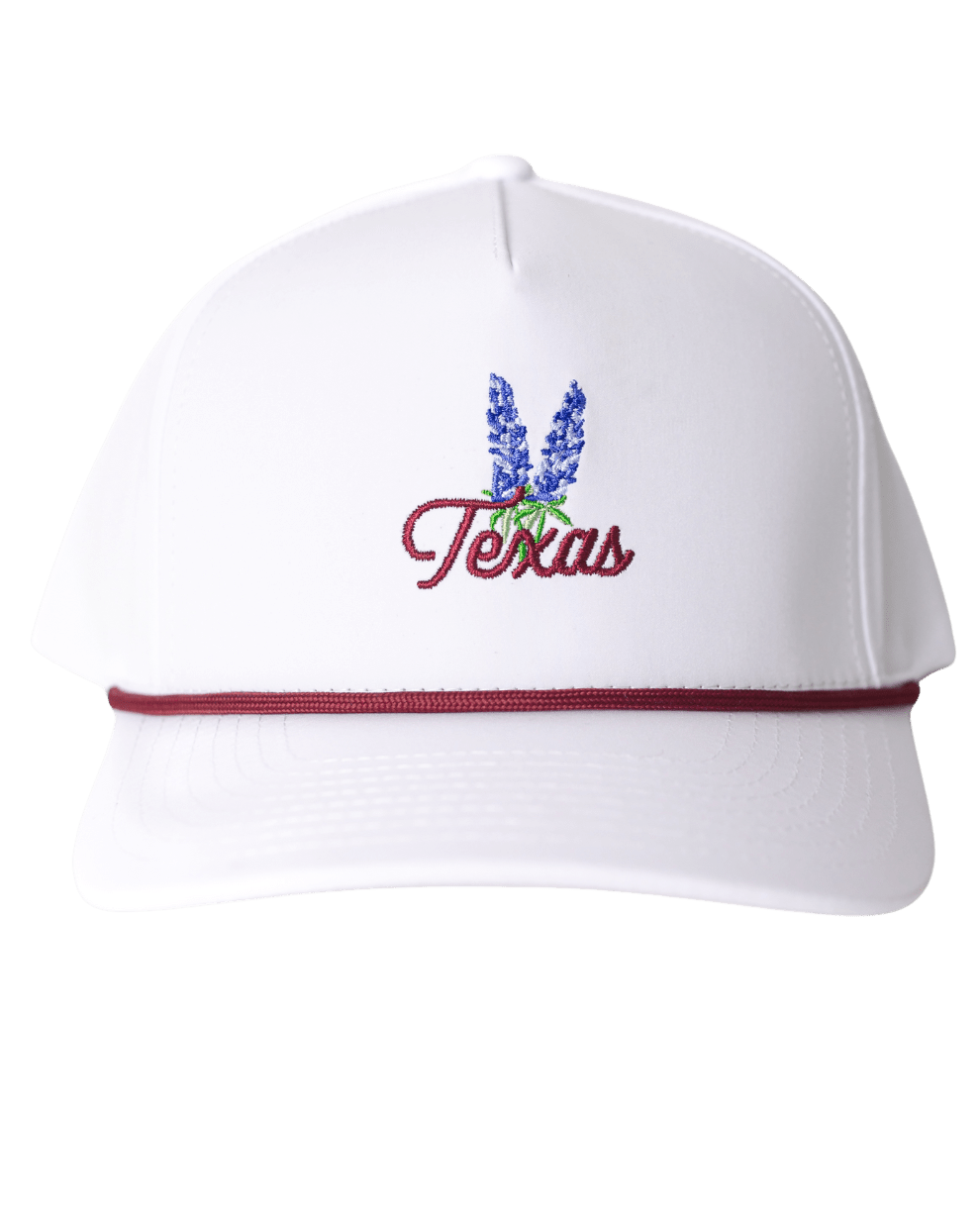 Texas Bluebonnet Rope Hat "Maroon" | Jack Golf Apparel