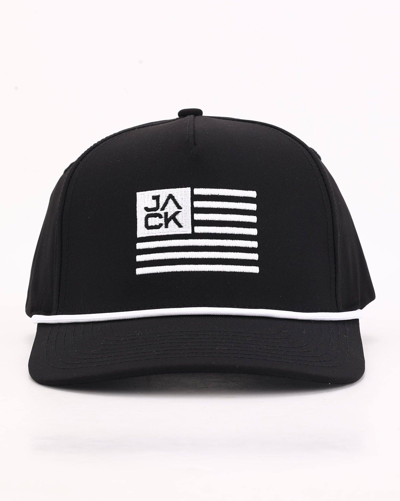 Jack Flag Black & White Hat | Jack Golf Apparel