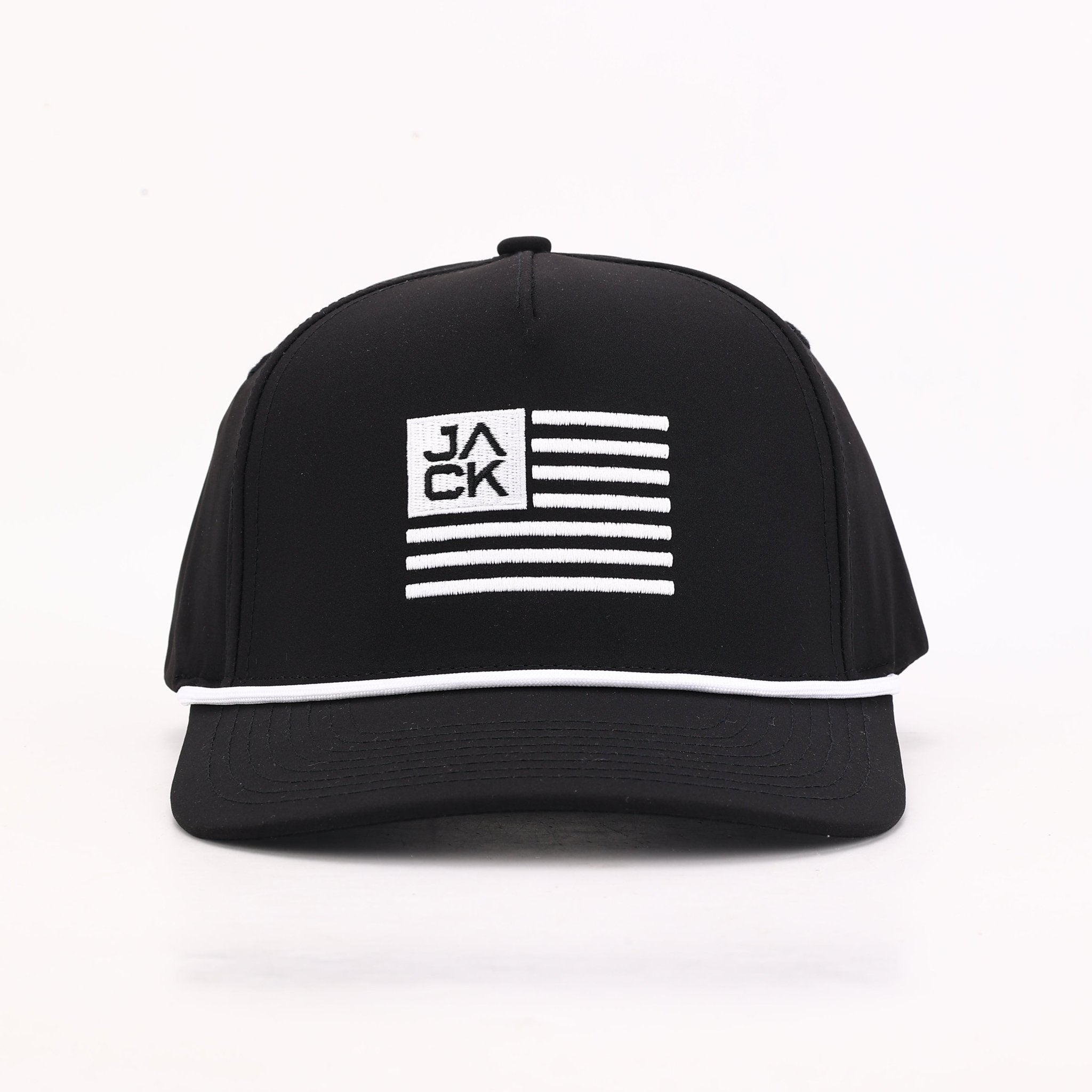 Jack Flag Black & White Hat | Jack Golf Apparel