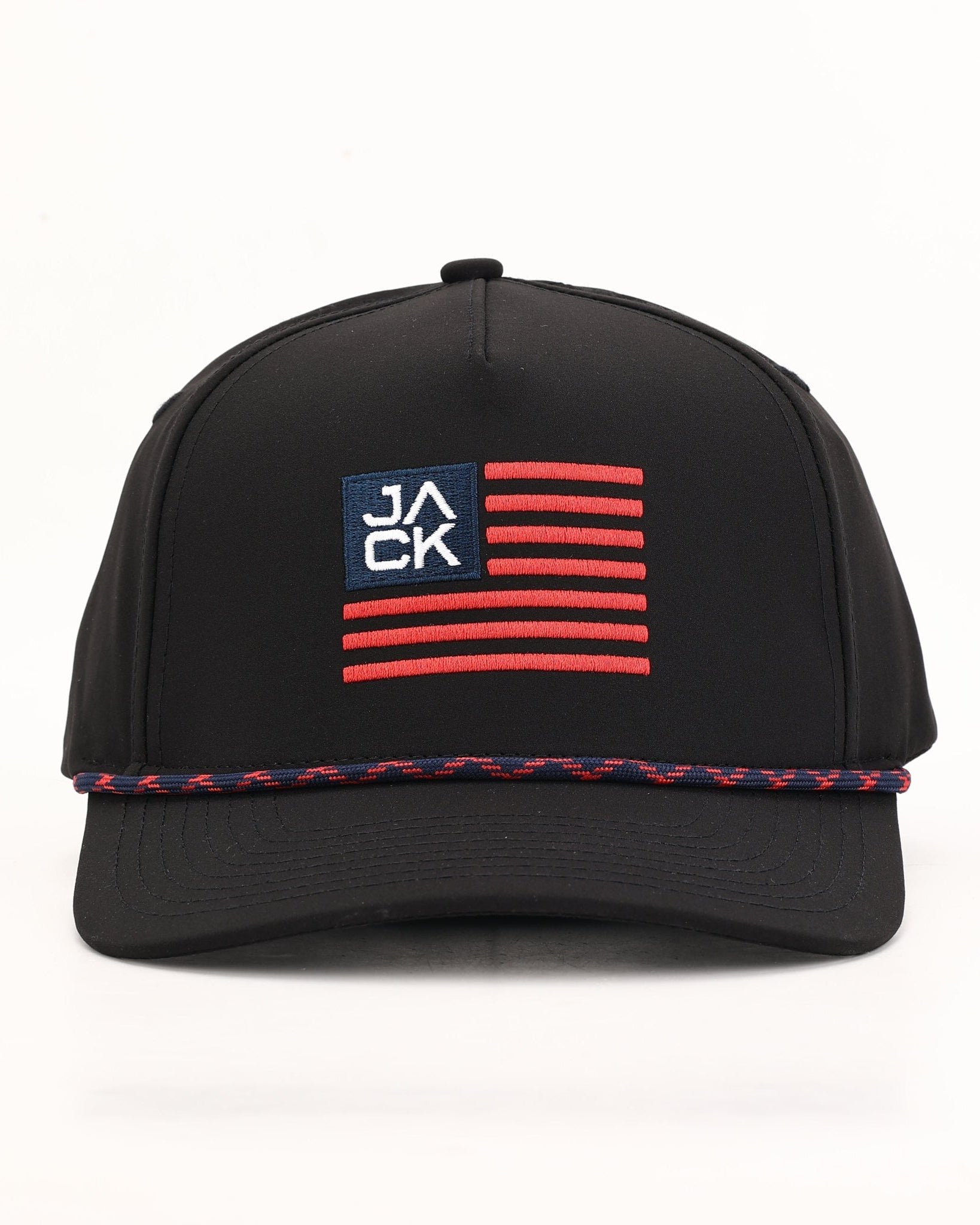 Jack Flag Black Hat | Jack Golf Apparel