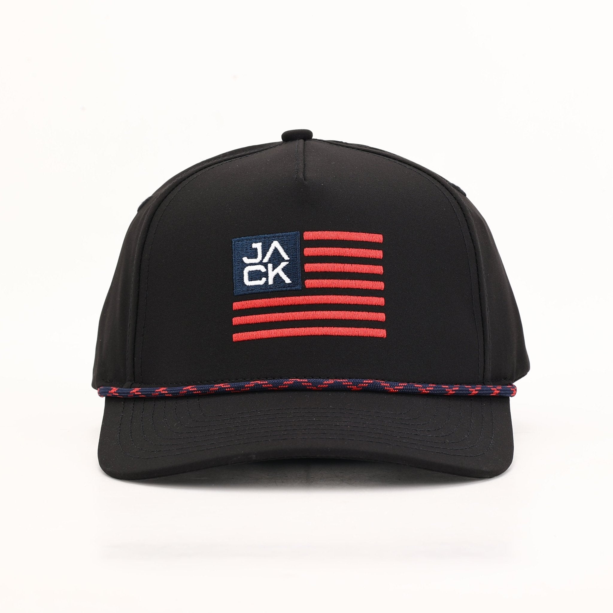 Jack Flag Black Hat | Jack Golf Apparel
