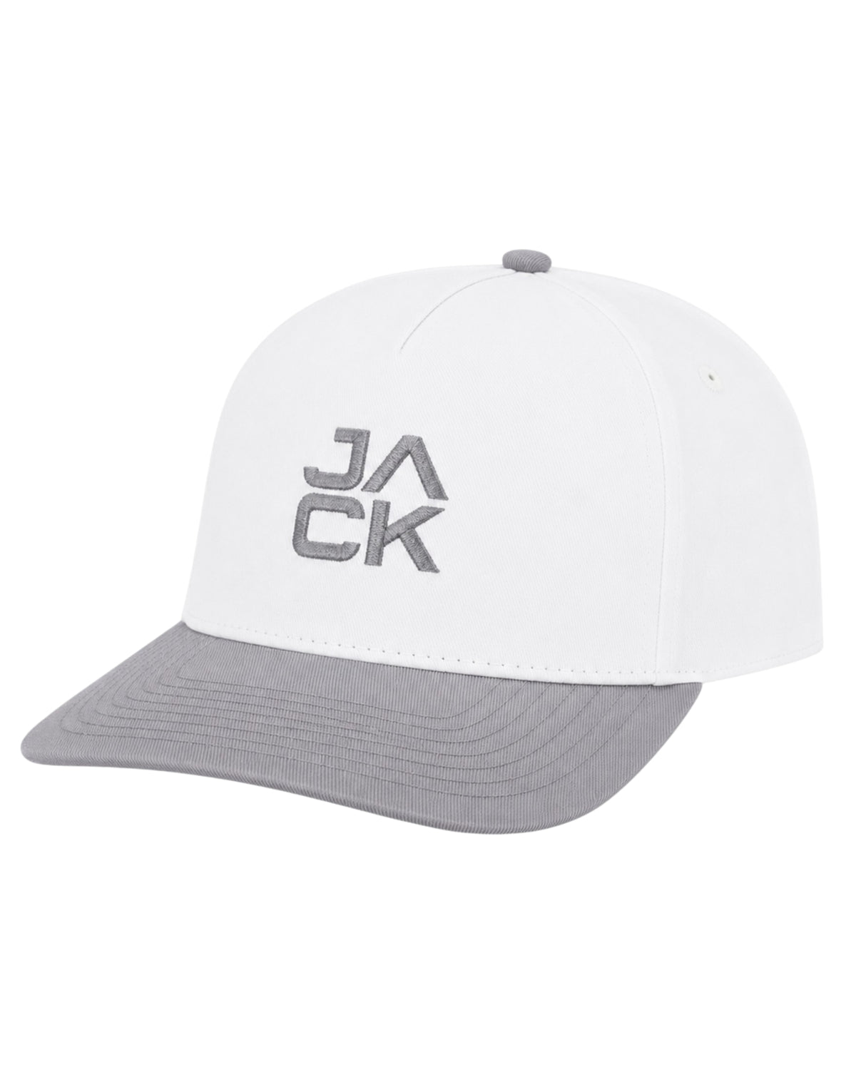 Gray & White Jack Hat, alternate view – Jack Apparel
