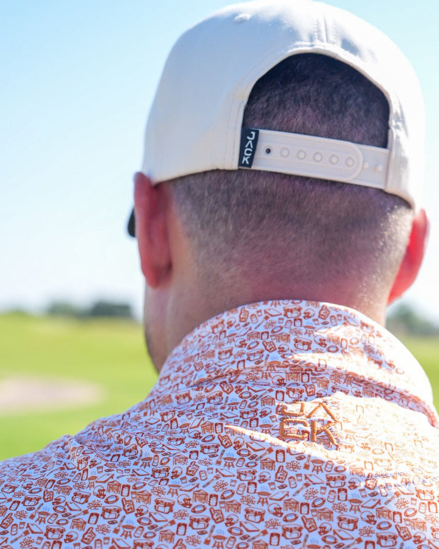 Tan & Black Jack Hat | Jack Golf Apparel