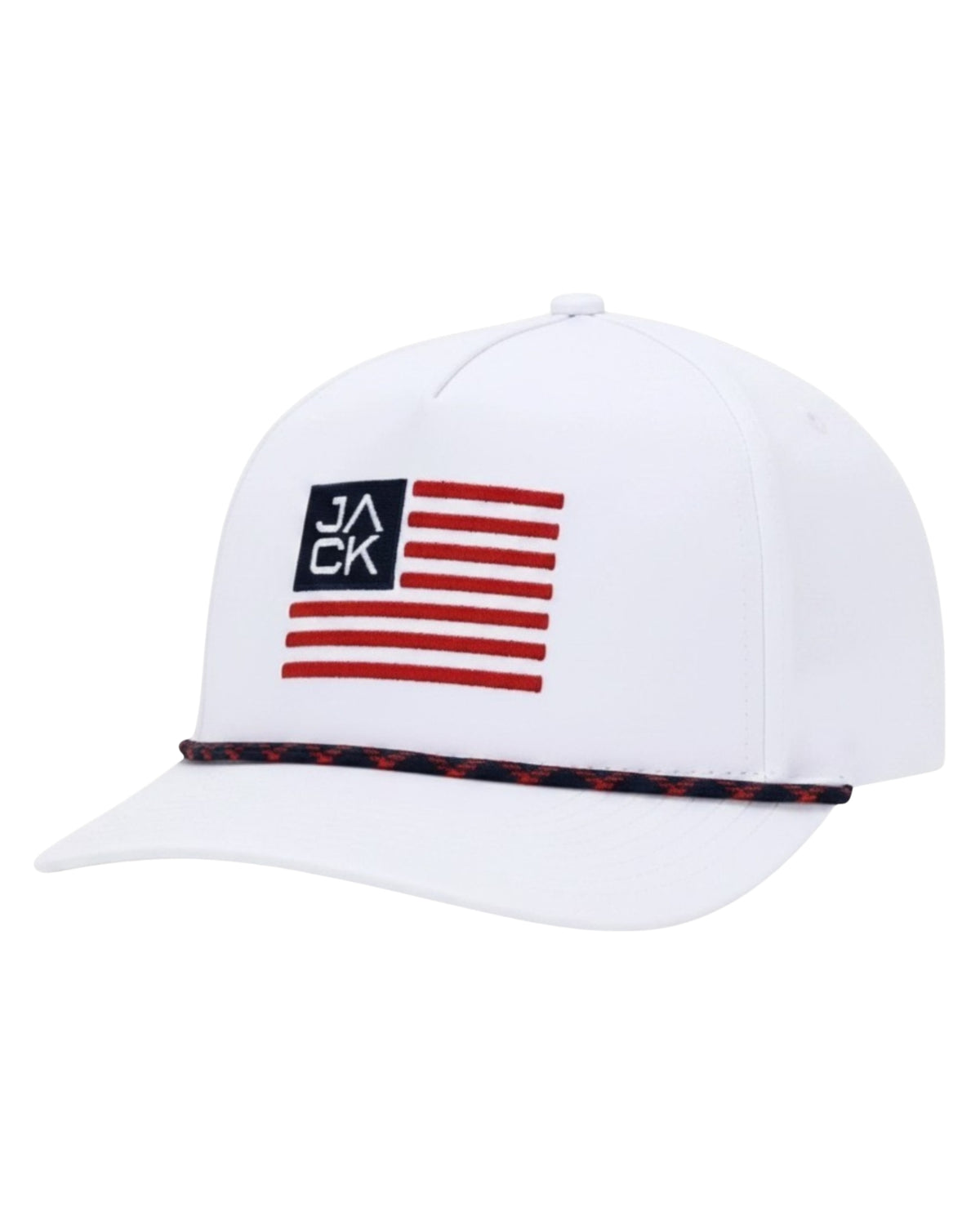 Lil Jack Flag Hat kids golf hat, side view – Jack Apparel