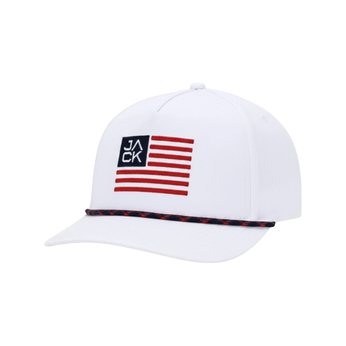 Lil Jack Flag Hat kids golf hat, side view – Jack Apparel