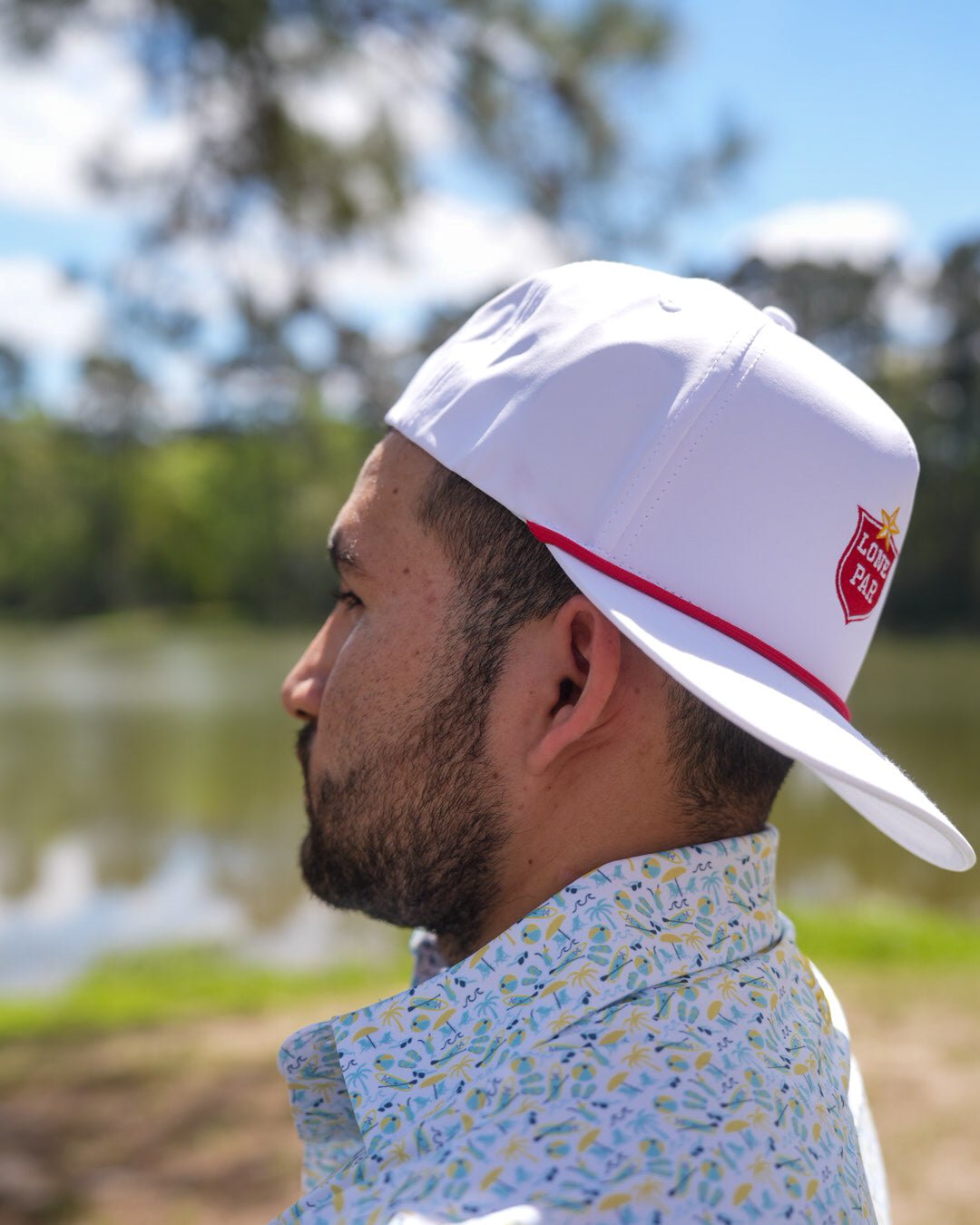 Lone Par golf hat, alternate view – Jack Apparel