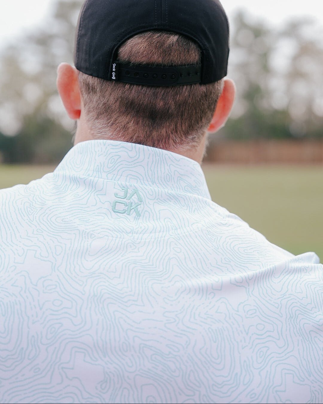 Texas Topo men's golf polo, alternate view – Jack Apparel
