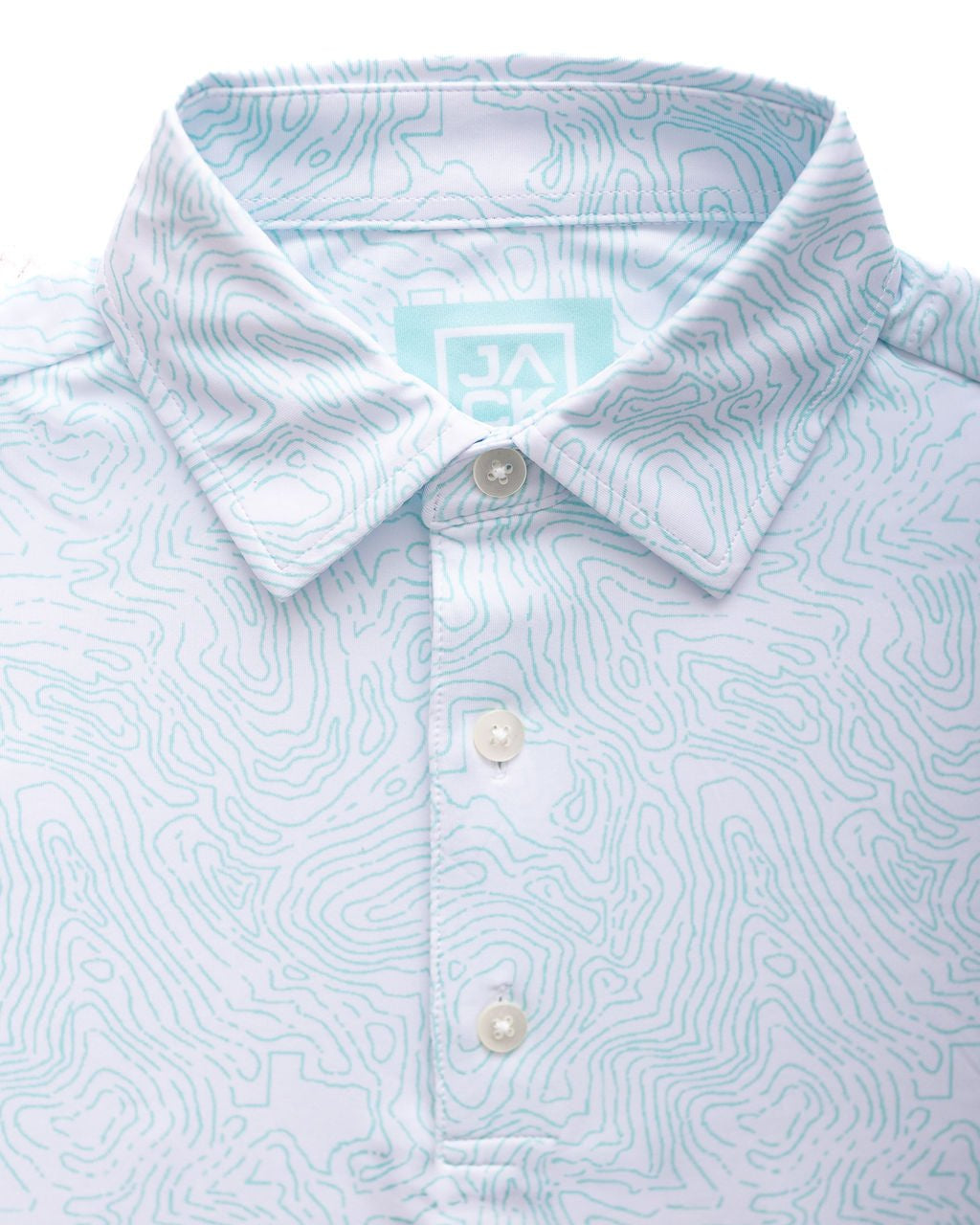 Texas Topo men's golf polo, front view – Jack Apparel