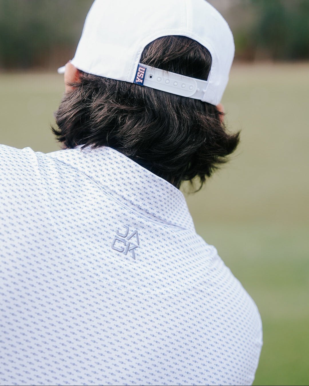The Duck Call men's golf polo, alternate view – Jack Apparel