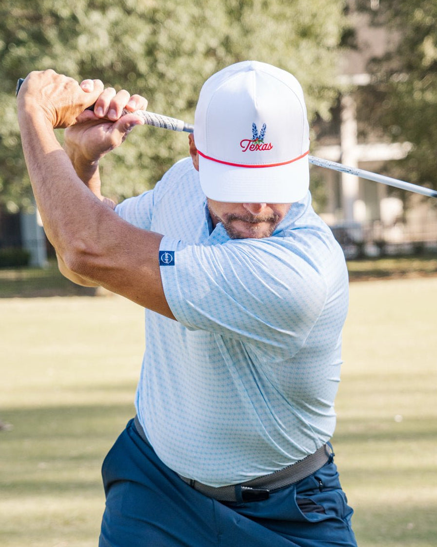 Texas Bluebonnet Rope Hat "Red" | Jack Golf Apparel