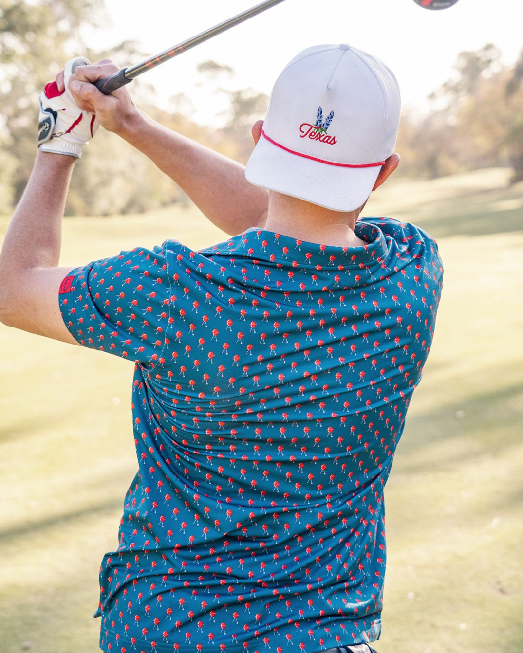 Texas Bluebonnet Rope Hat "Red" | Jack Golf Apparel