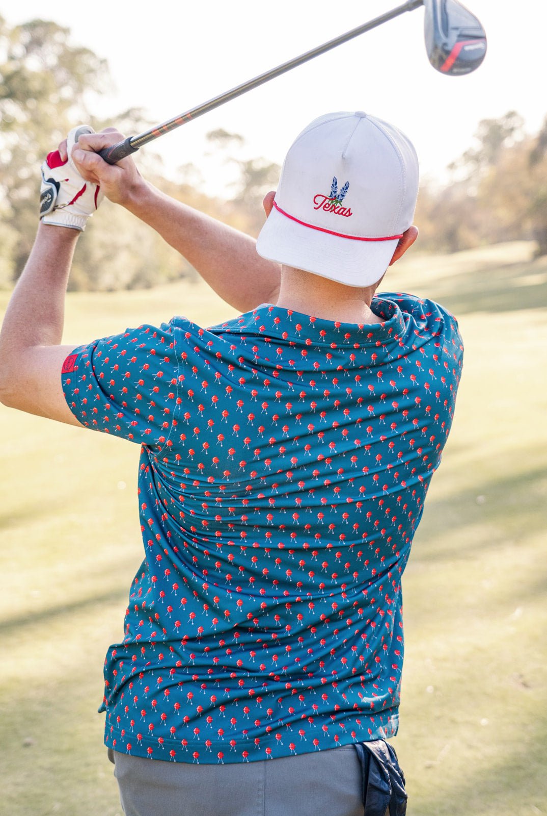 Texas Bluebonnet Rope Hat "Red" | Jack Golf Apparel