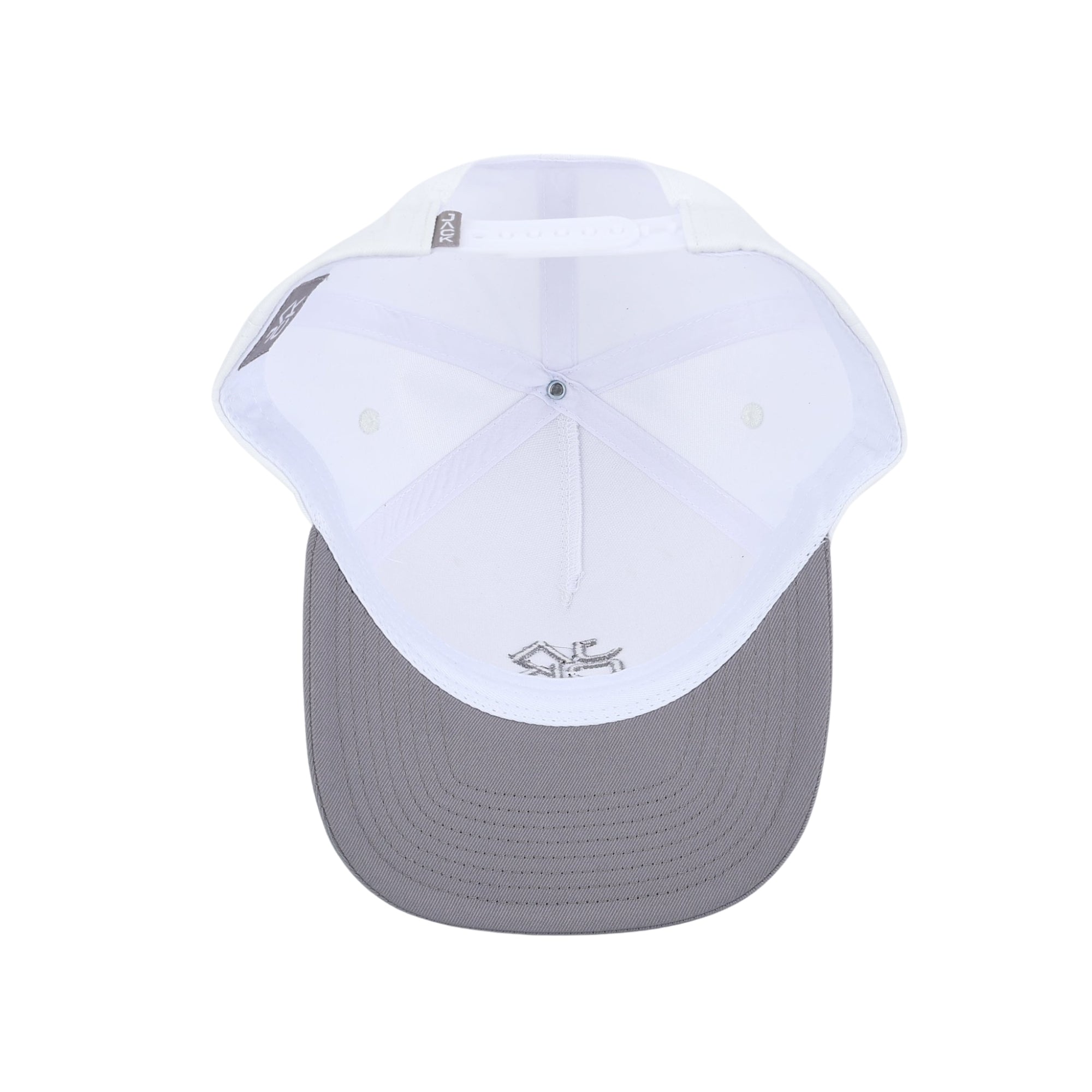 Gray & White Jack Hat | Jack Golf Apparel