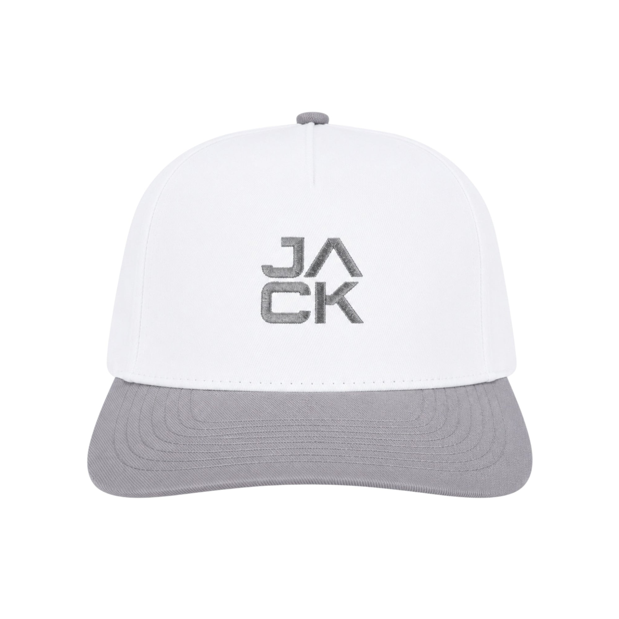 Gray & White Jack Hat | Jack Golf Apparel
