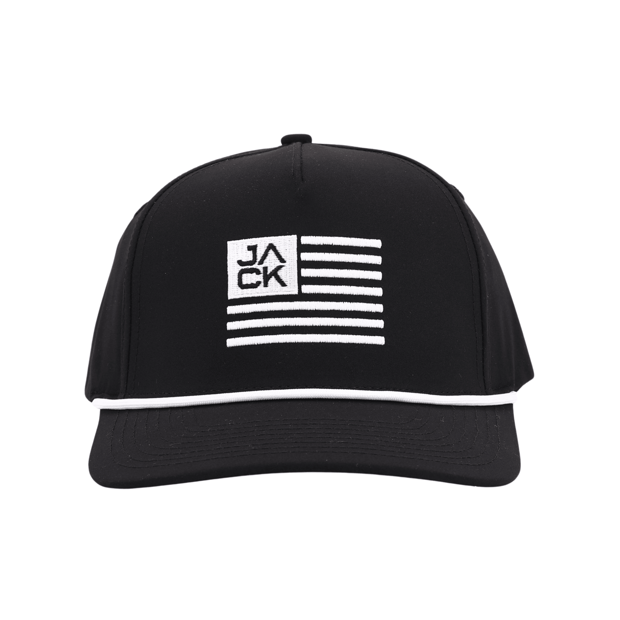Jack Flag Black & White Hat | Jack Golf Apparel