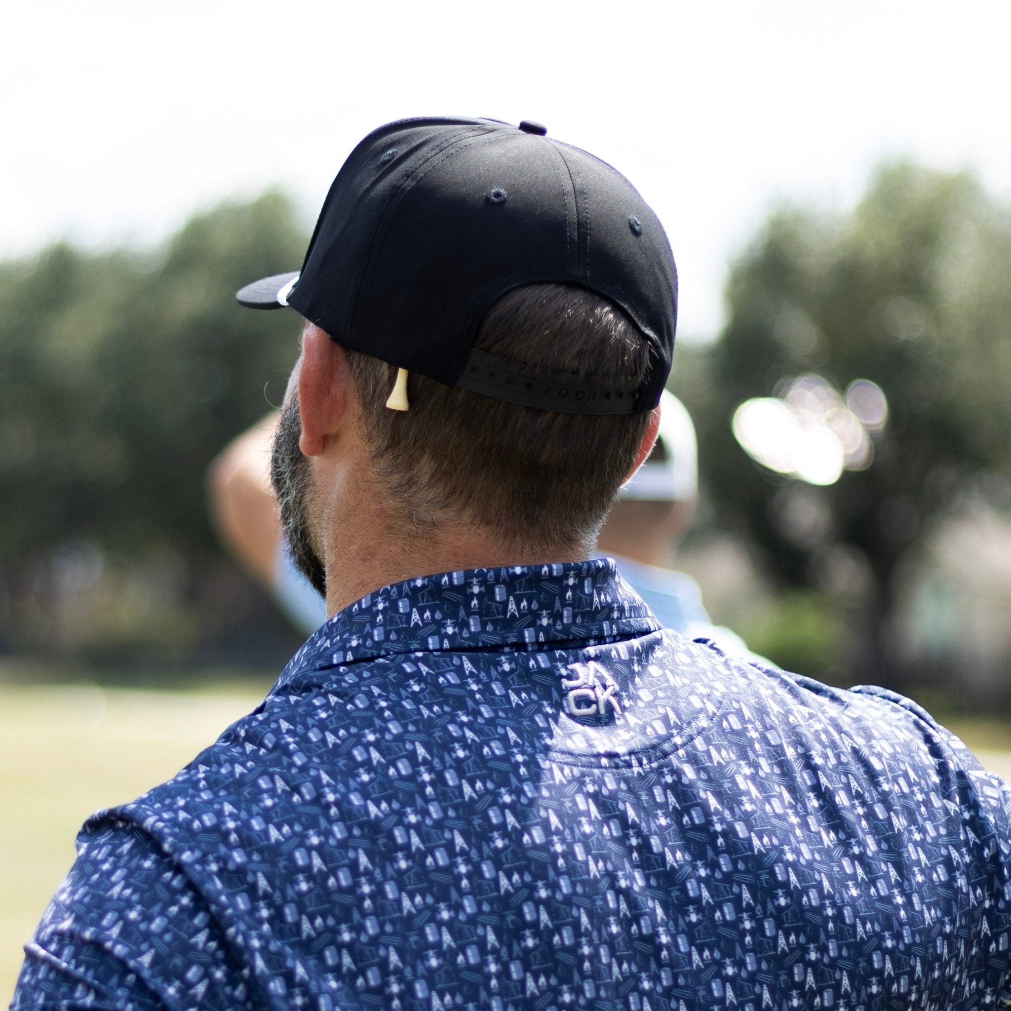 Jack Flag Black & White Hat | Jack Golf Apparel