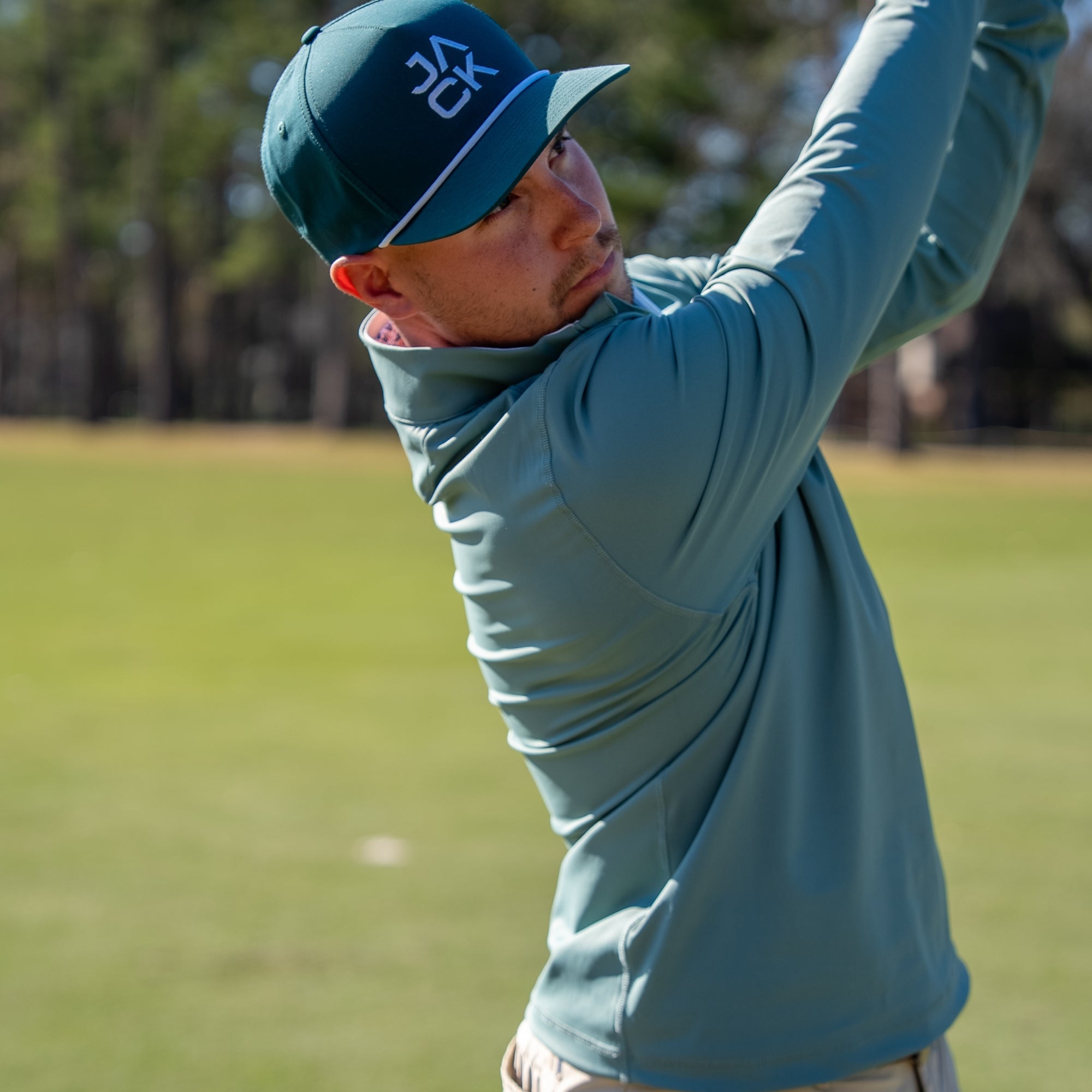 Tundra Green Golf Quarter Zip | Jack Golf Apparel