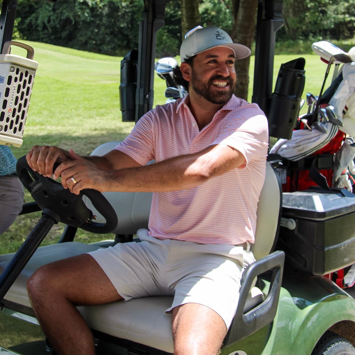 Gray & White Jack Hat | Jack Golf Apparel