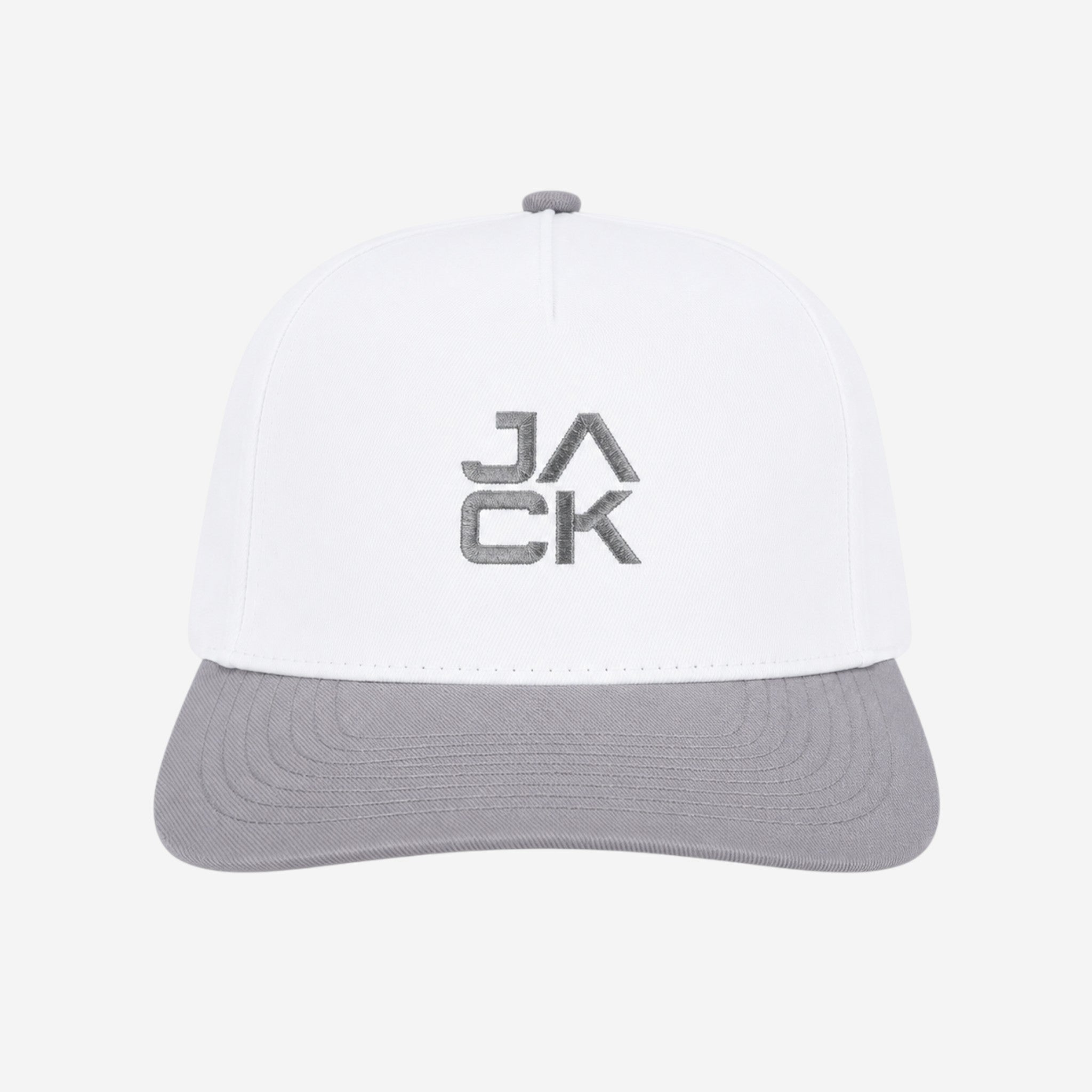 Gray & White Jack Hat | Jack Golf Apparel