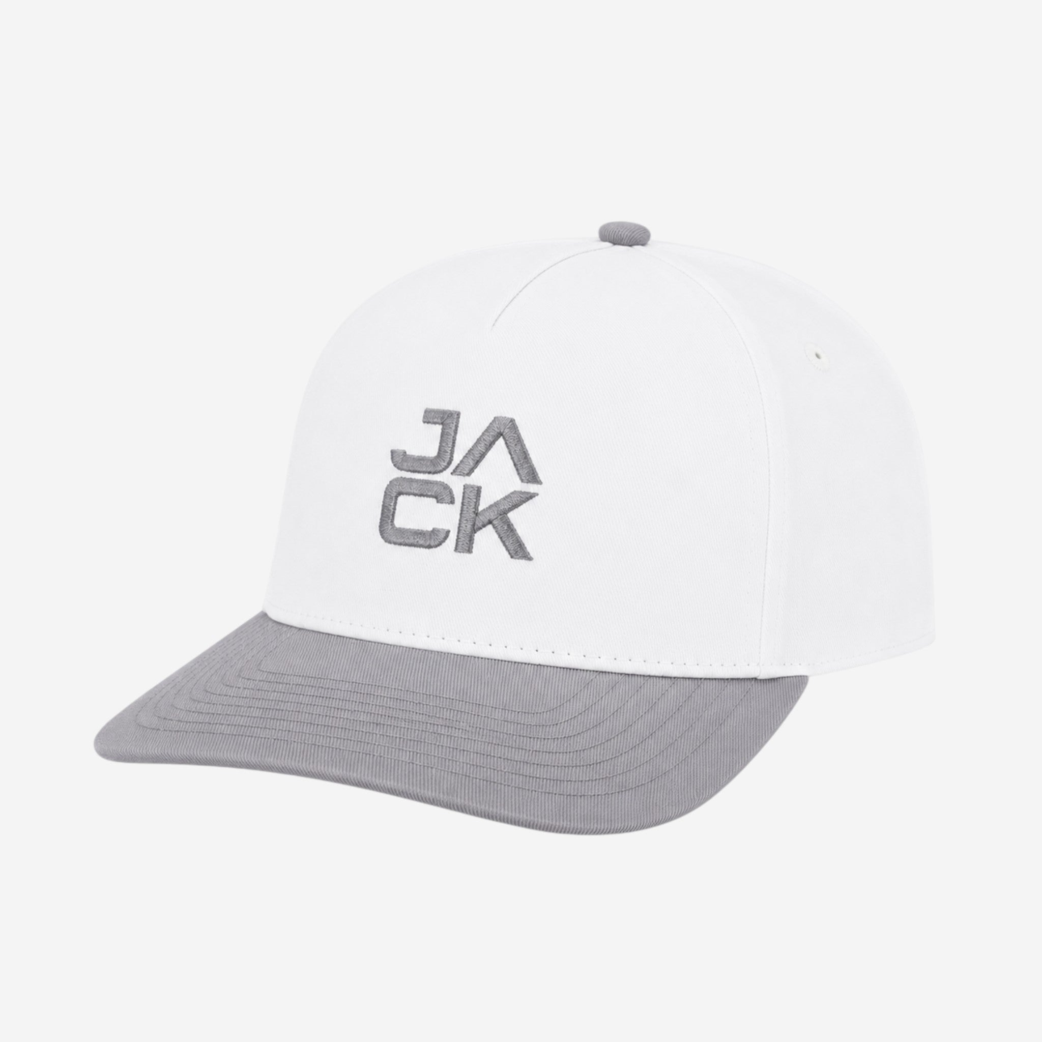 Gray & White Jack Hat | Jack Golf Apparel