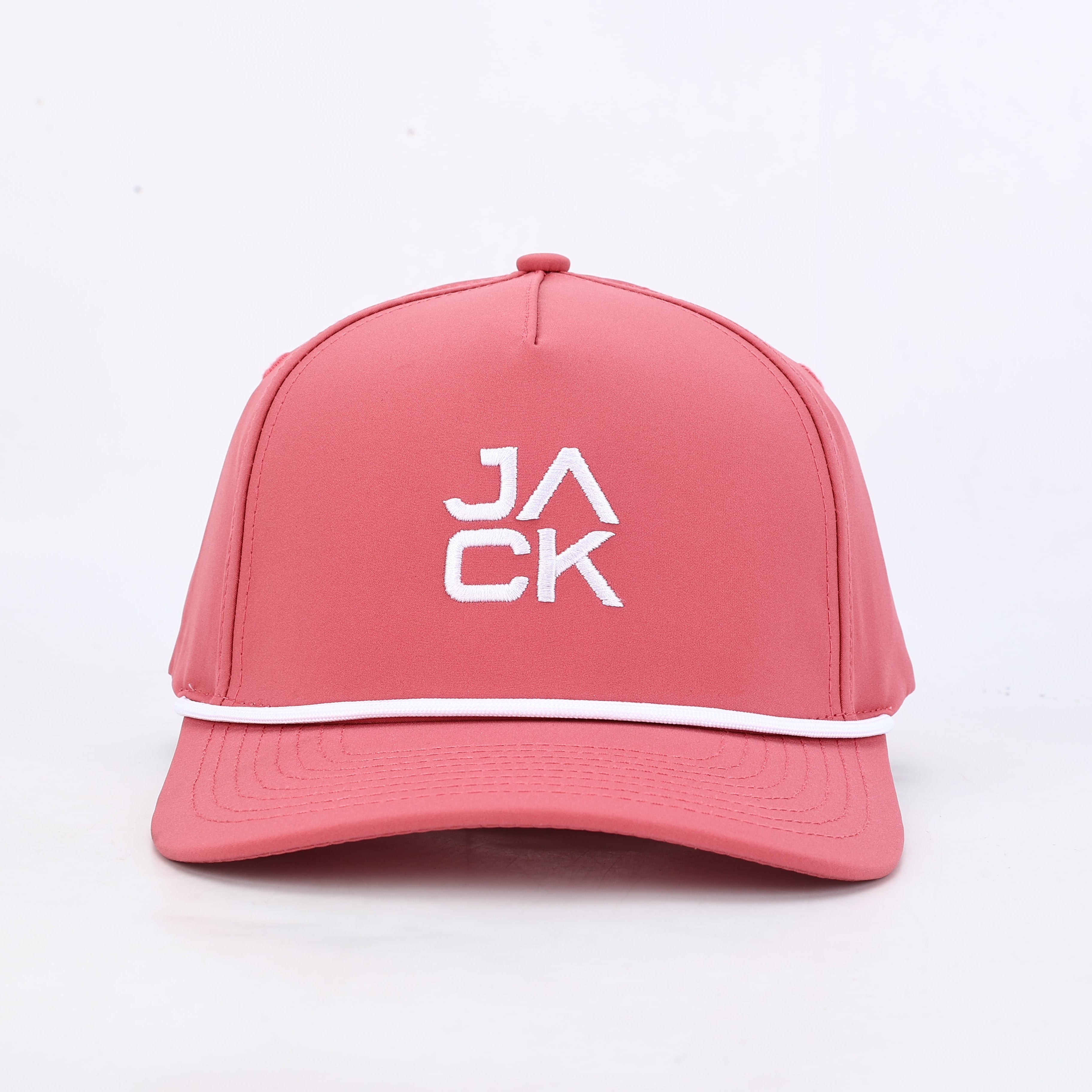 Pink cap with 'JACK' logo on a white background