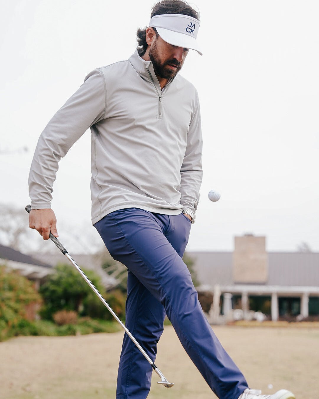 Smoke Gray Golf Quarter Zip – Jack Golf Apparel