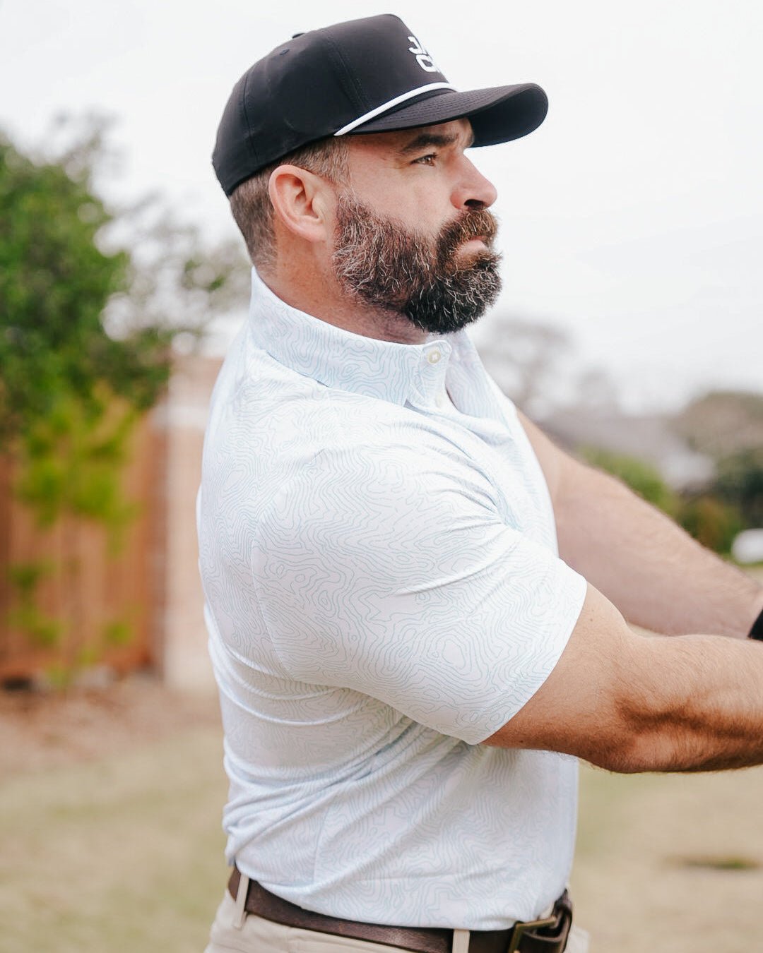Texas Topo Golf Polo – Performance Fit – Jack Golf Apparel